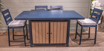 East Beach Outdoor Bar Table with Fire Pit - Luxury Home Furniture (MI)