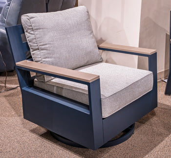 East Beach Outdoor Swivel Glider Chair with Cushion - Luxury Home Furniture (MI)