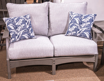 Cove Beach Outdoor Loveseat with Cushion - Luxury Home Furniture (MI)
