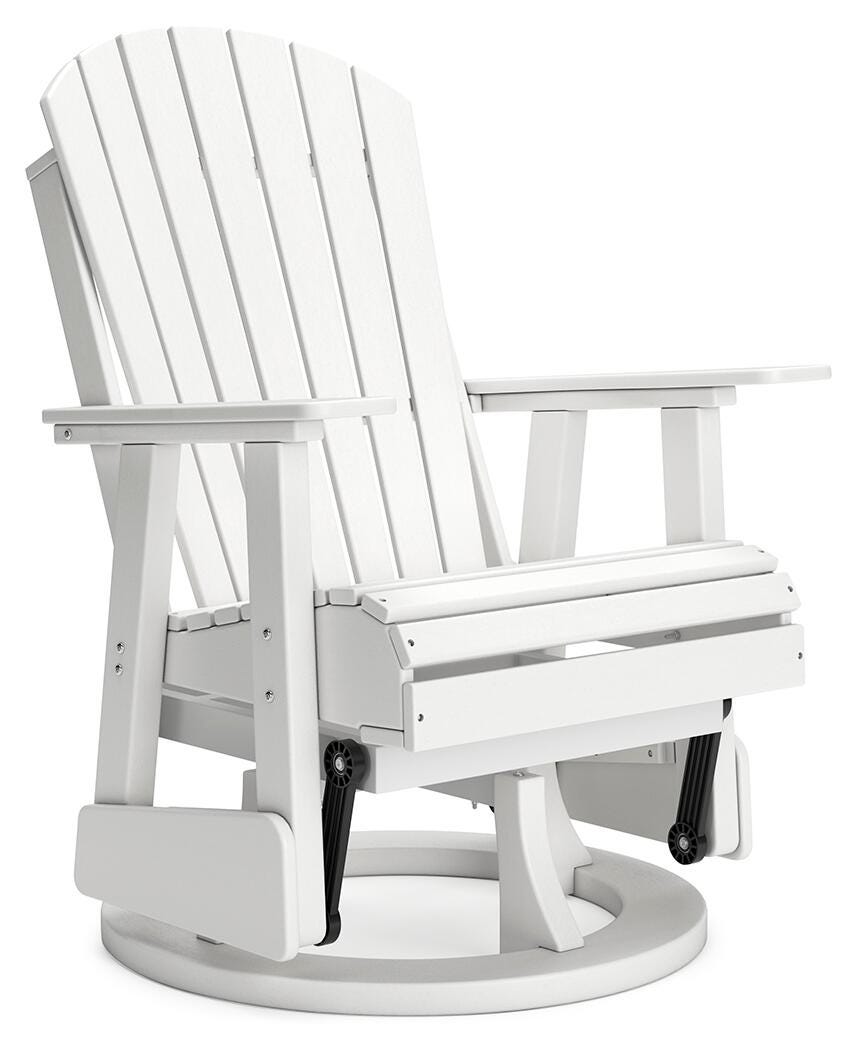 Hyland wave Outdoor Swivel Glider Chair - Luxury Home Furniture (MI)