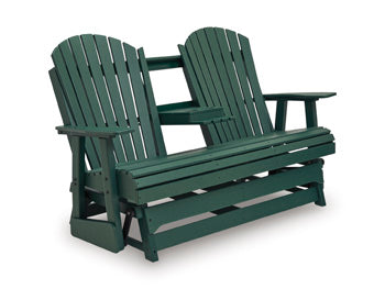 Shell Beach Outdoor Loveseat Glider - Luxury Home Furniture (MI)