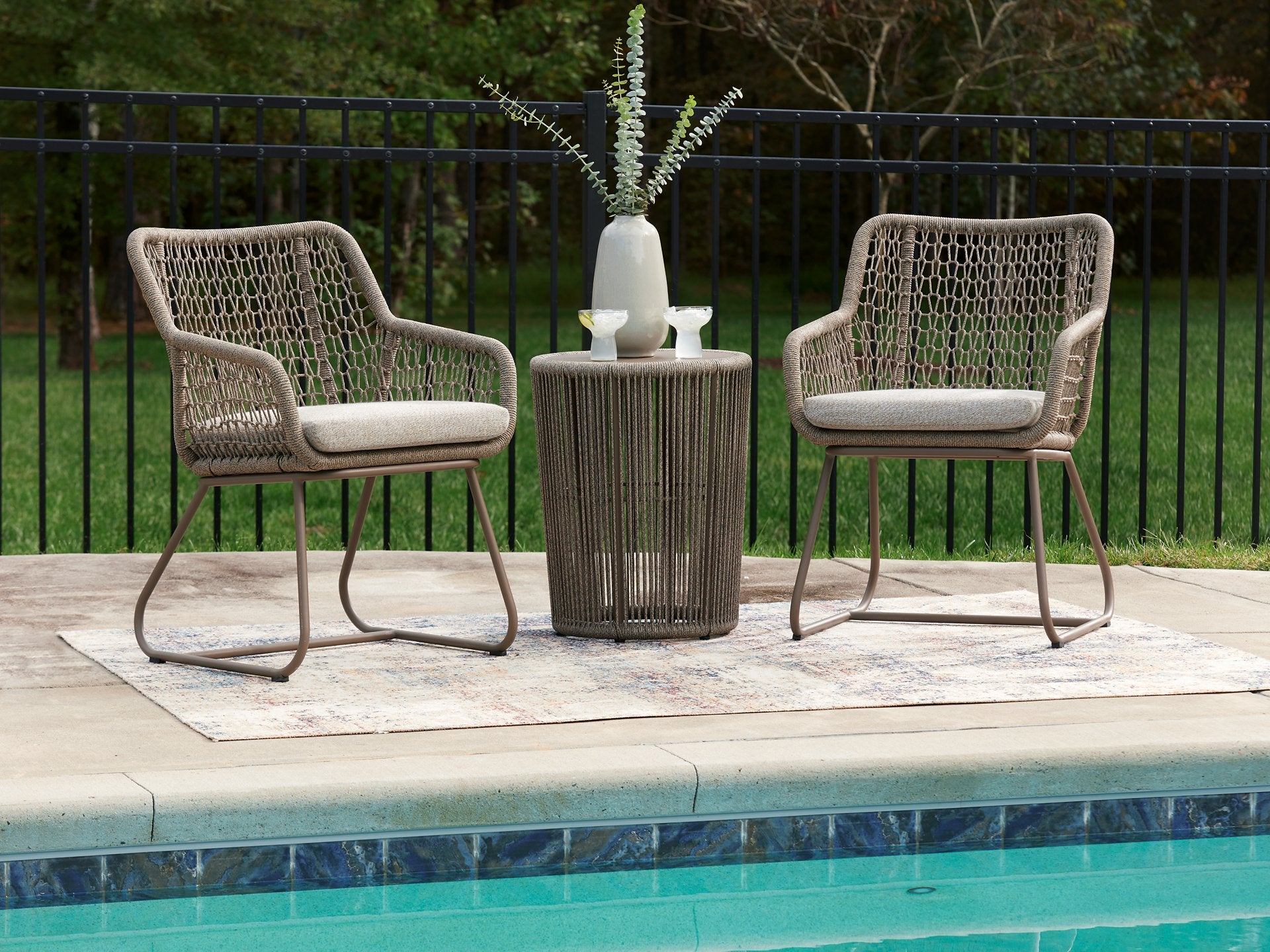 Majors Beach Outdoor Table and 2 Chairs - Luxury Home Furniture (MI)