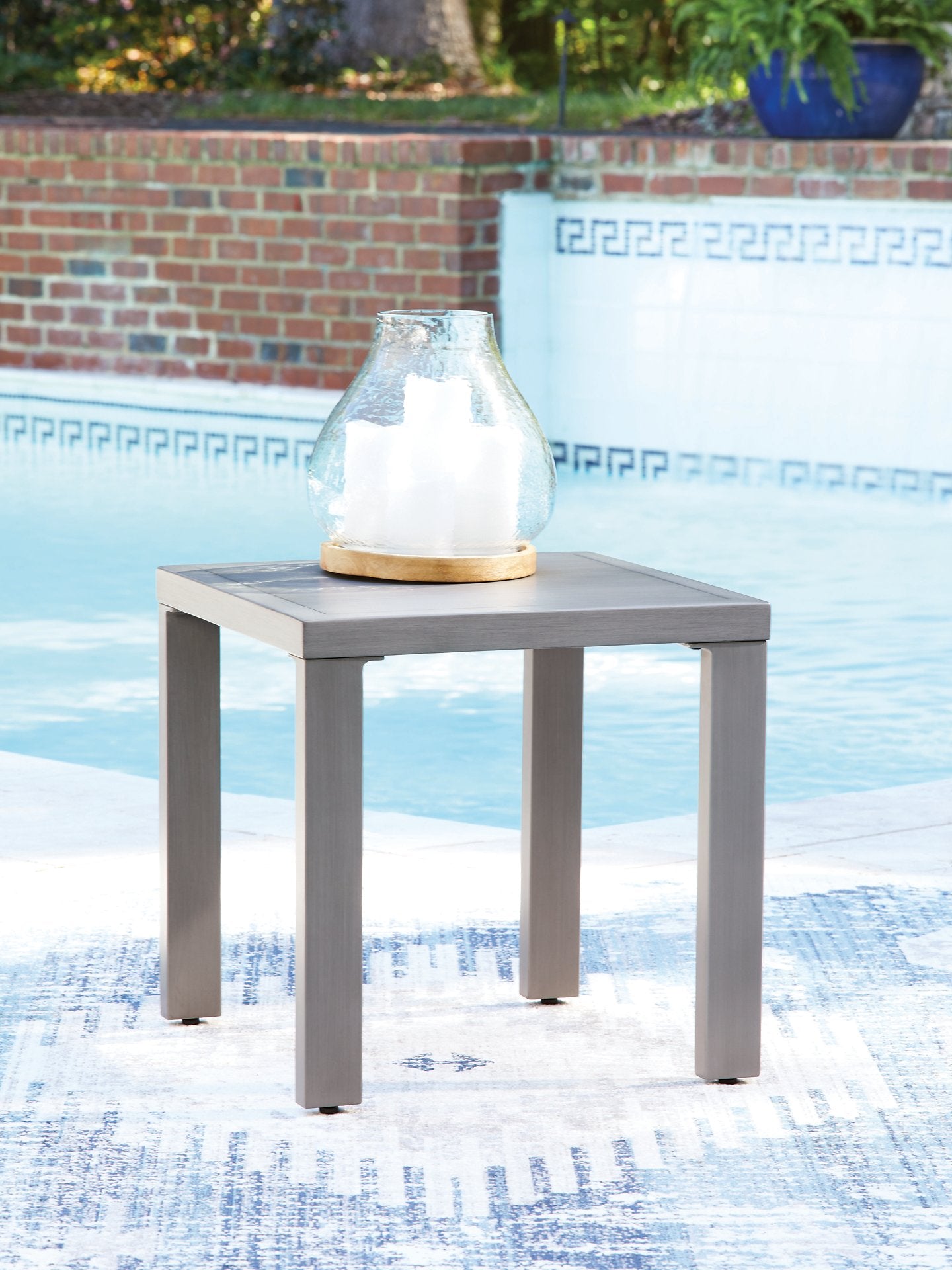 Half Moon Beach Outdoor End Table - Luxury Home Furniture (MI)