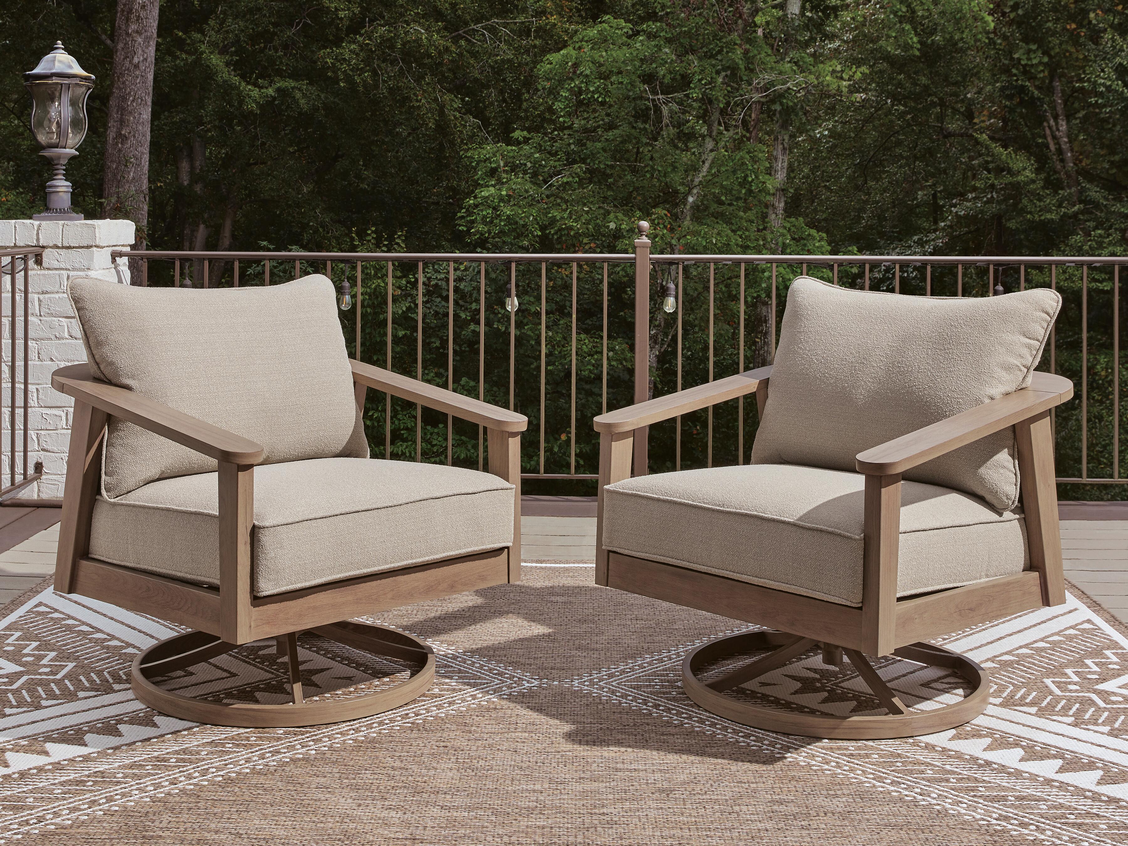 Harmony Headlands Outdoor Swivel Lounge with Cushion - Luxury Home Furniture (MI)
