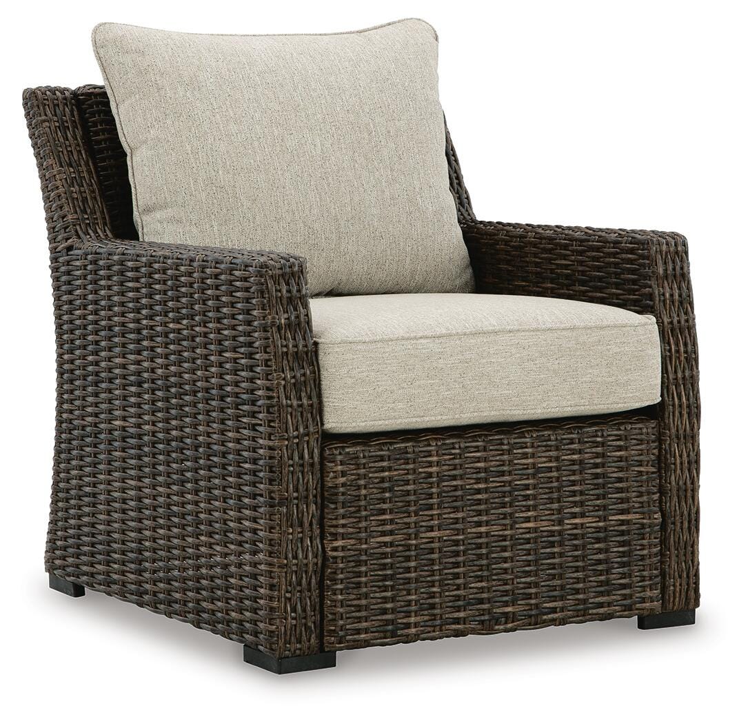 Brook Ranch Outdoor Lounge Chair with Cushion - Luxury Home Furniture (MI)