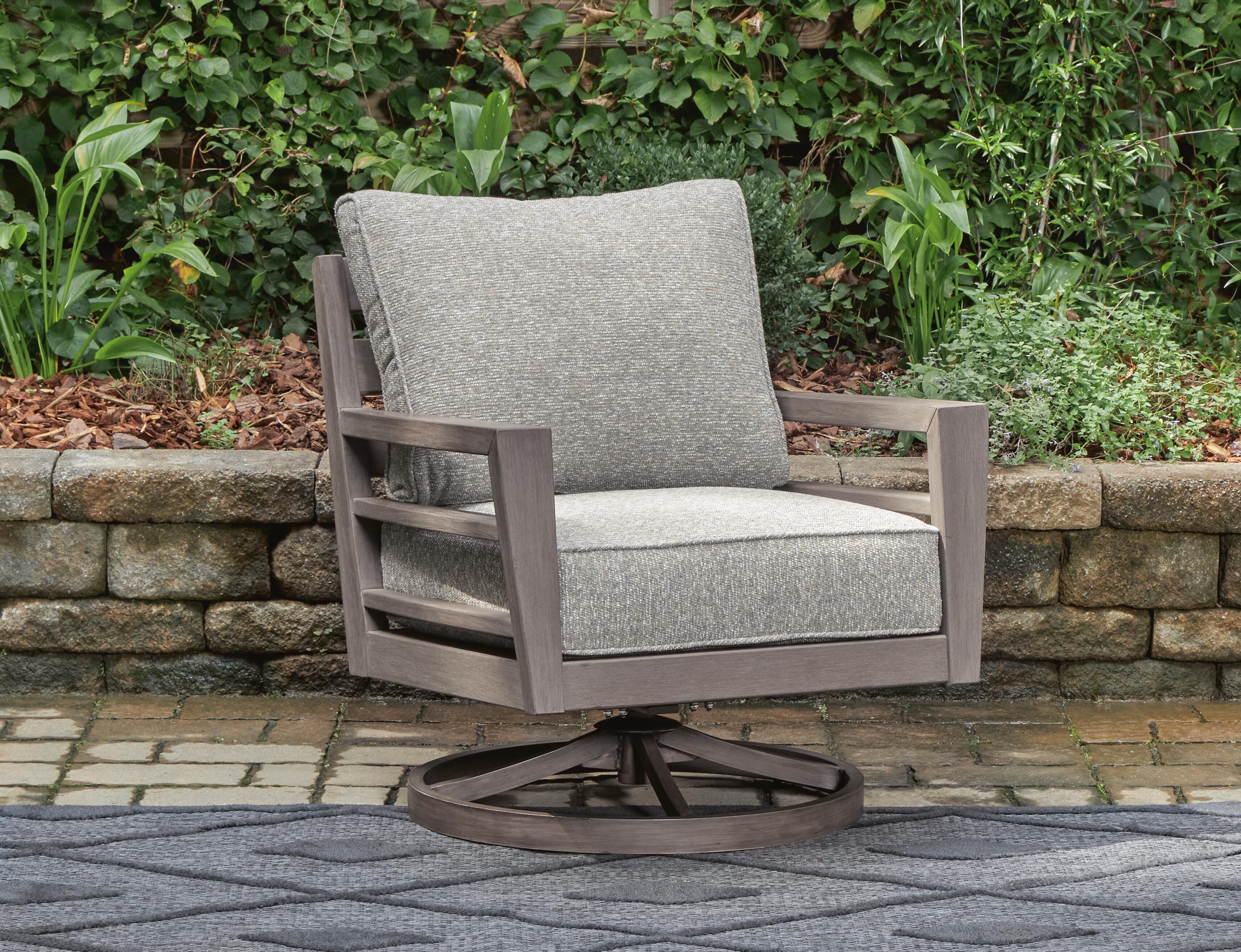 Hillside Barn Outdoor Swivel Lounge with Cushion - Luxury Home Furniture (MI)