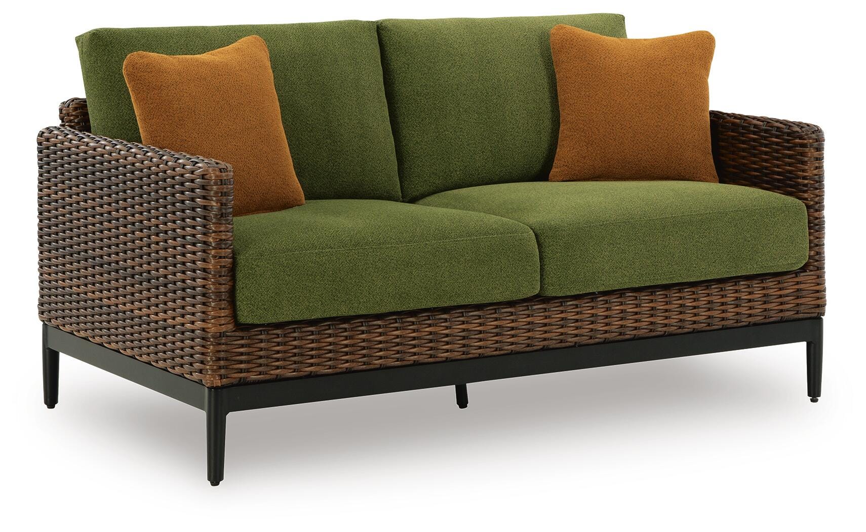 Horizon Hall Outdoor Loveseat with Cushion - Luxury Home Furniture (MI)
