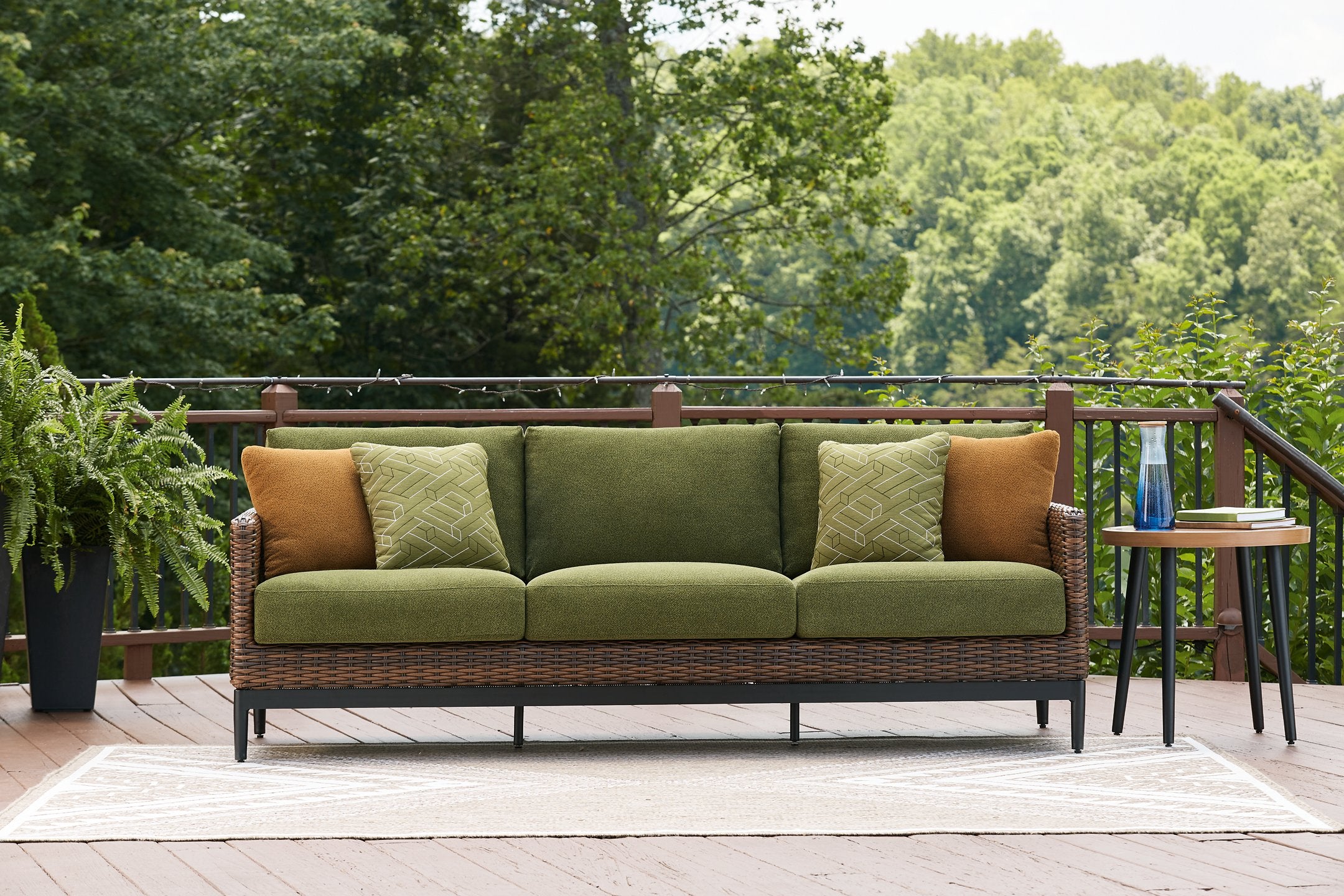 Horizon Hall Outdoor Sofa with Cushion - Luxury Home Furniture (MI)