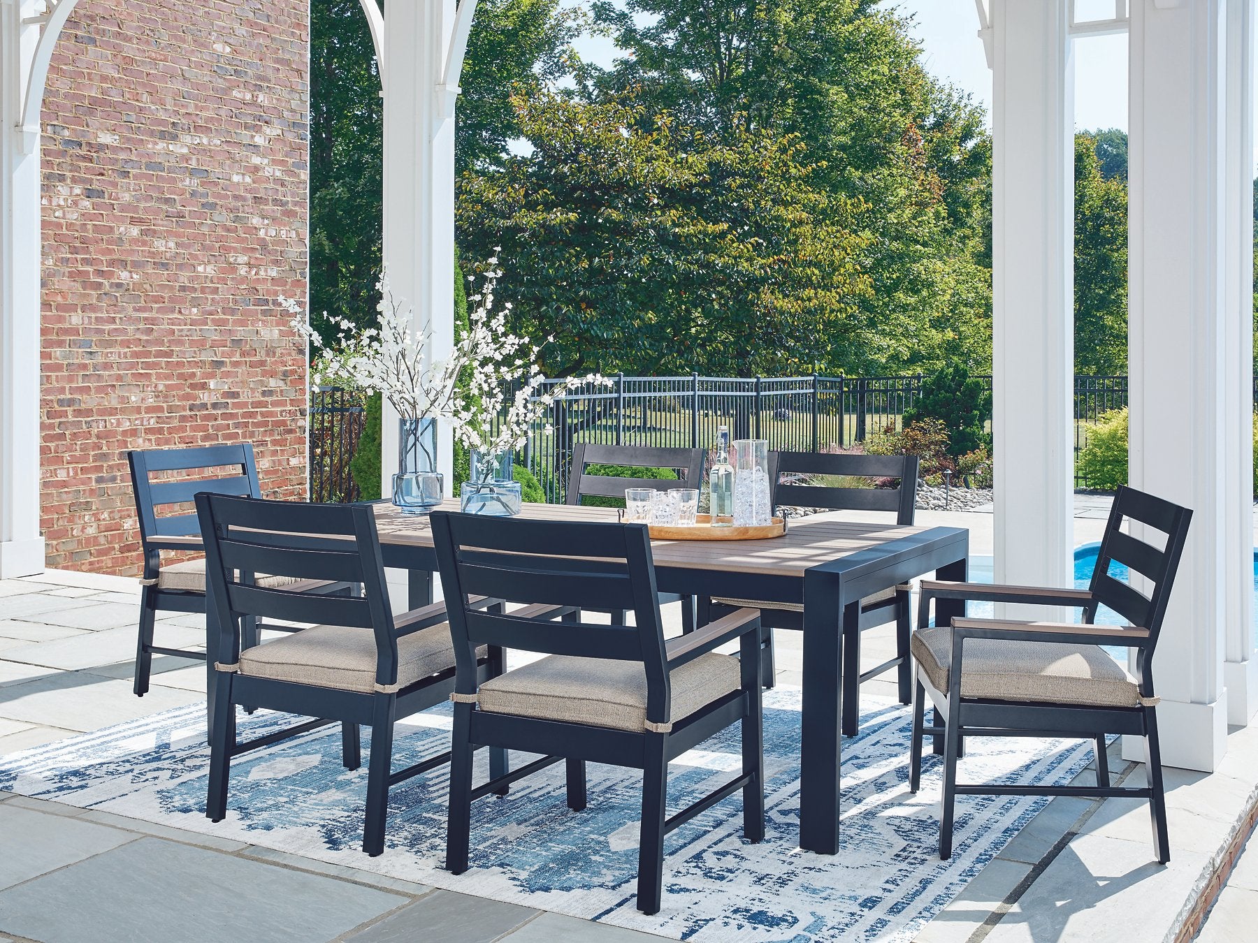 East Beach Outdoor Dining Set - Luxury Home Furniture (MI)