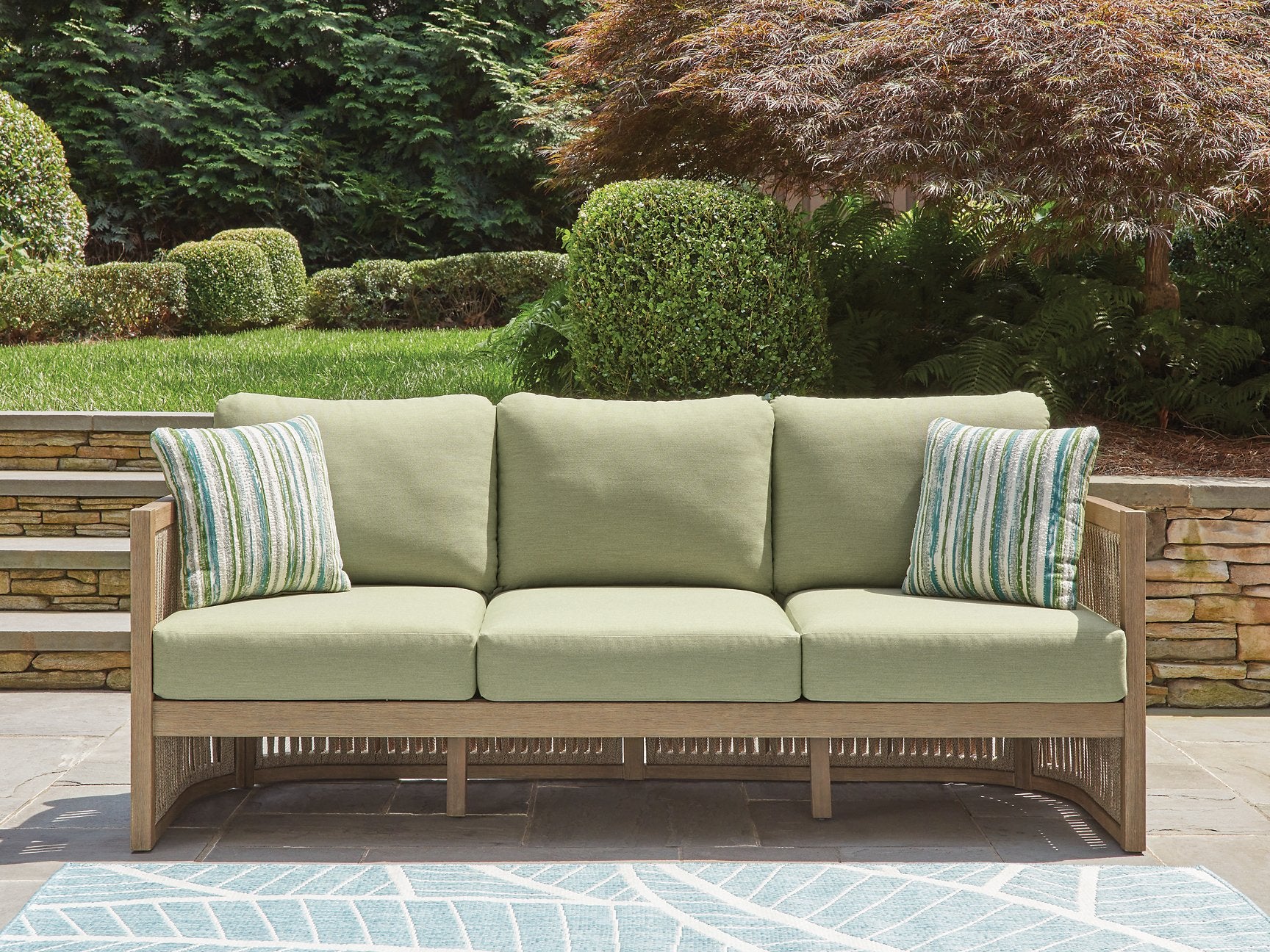 Serena Shores Outdoor Sofa with Cushion - Luxury Home Furniture (MI)