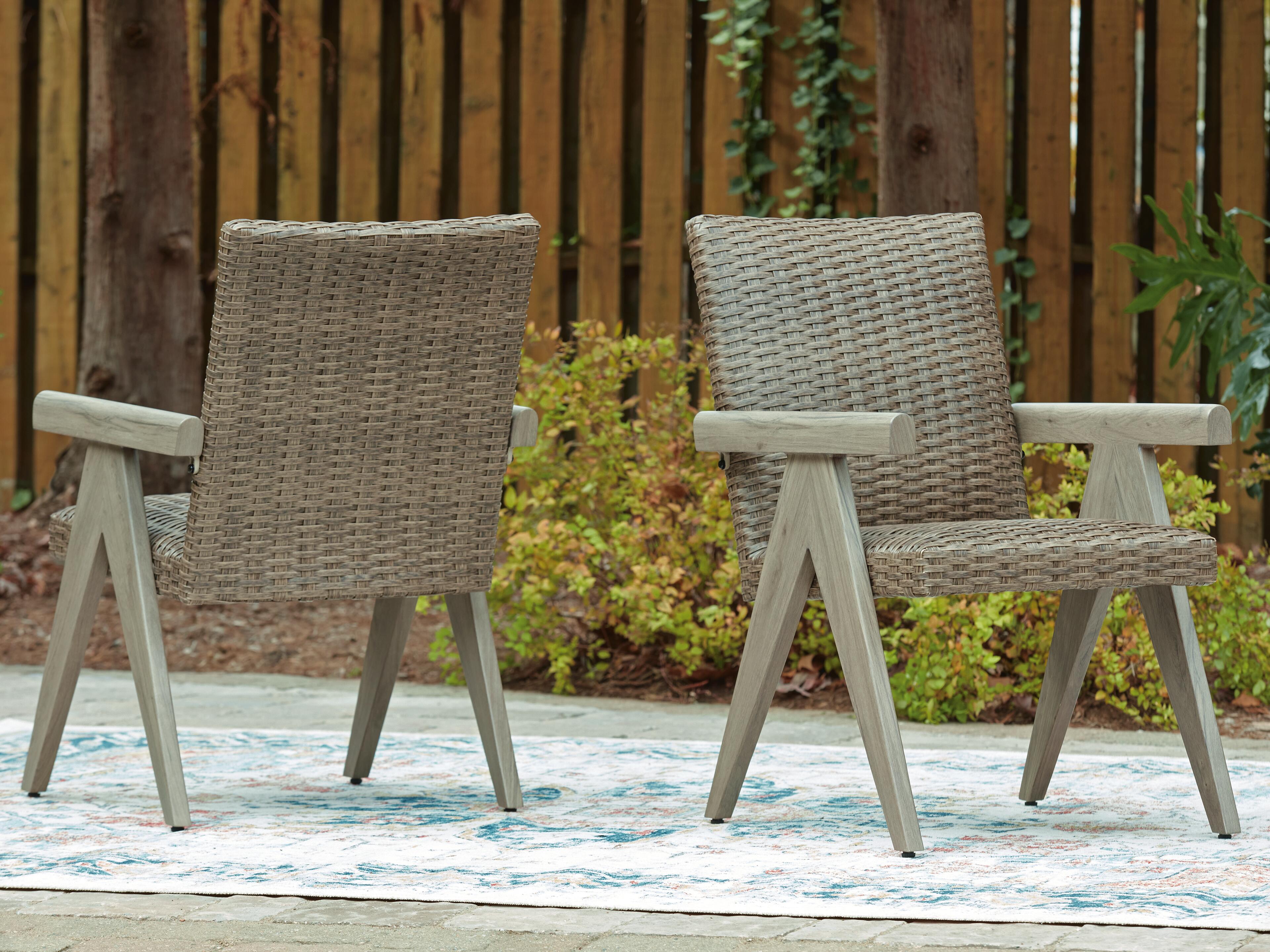 Cliff Trails Outdoor Arm Chair (Set of 2) - Luxury Home Furniture (MI)