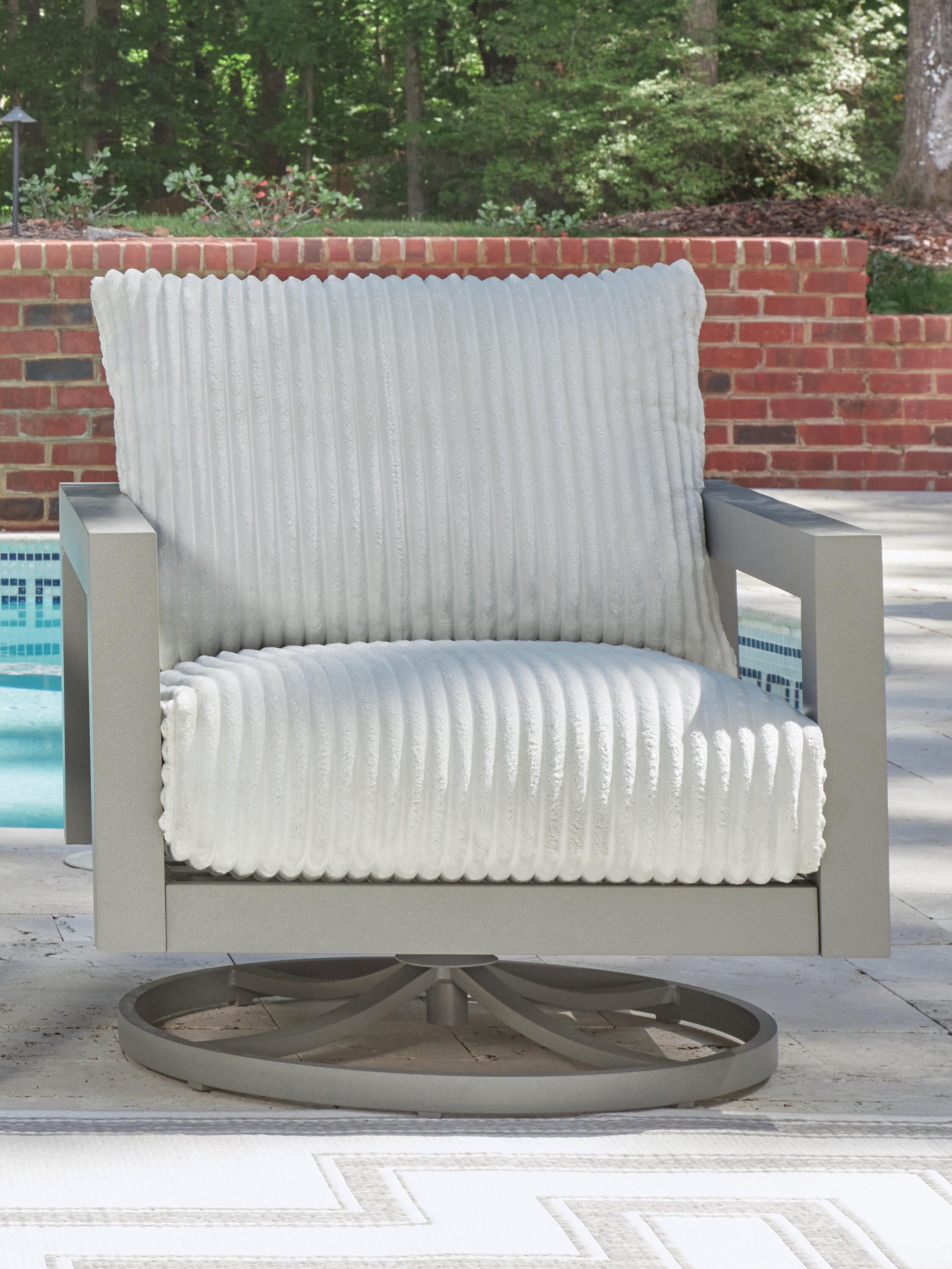 Hurley Park Outdoor Swivel Chair with Cushion - Luxury Home Furniture (MI)