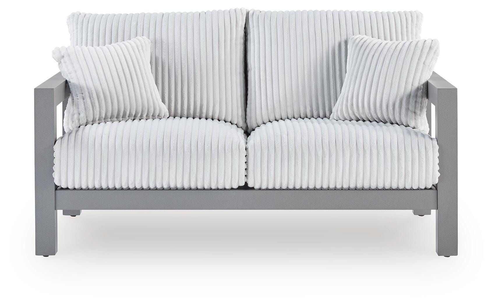 Hurley Park Outdoor Loveseat with Cushion - Luxury Home Furniture (MI)