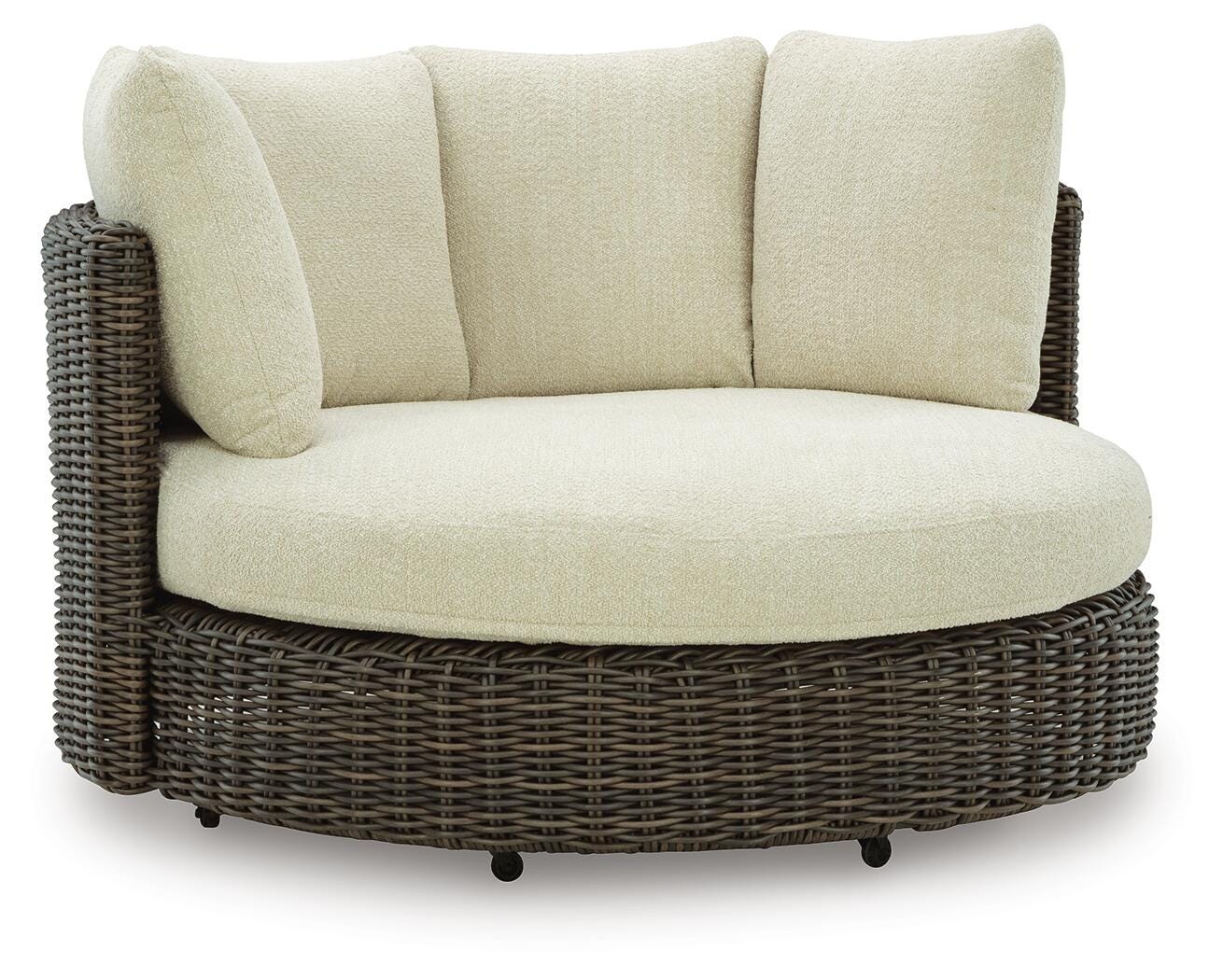 Kimora Outdoor Swivel Lounge Chair with Cushion - Luxury Home Furniture (MI)