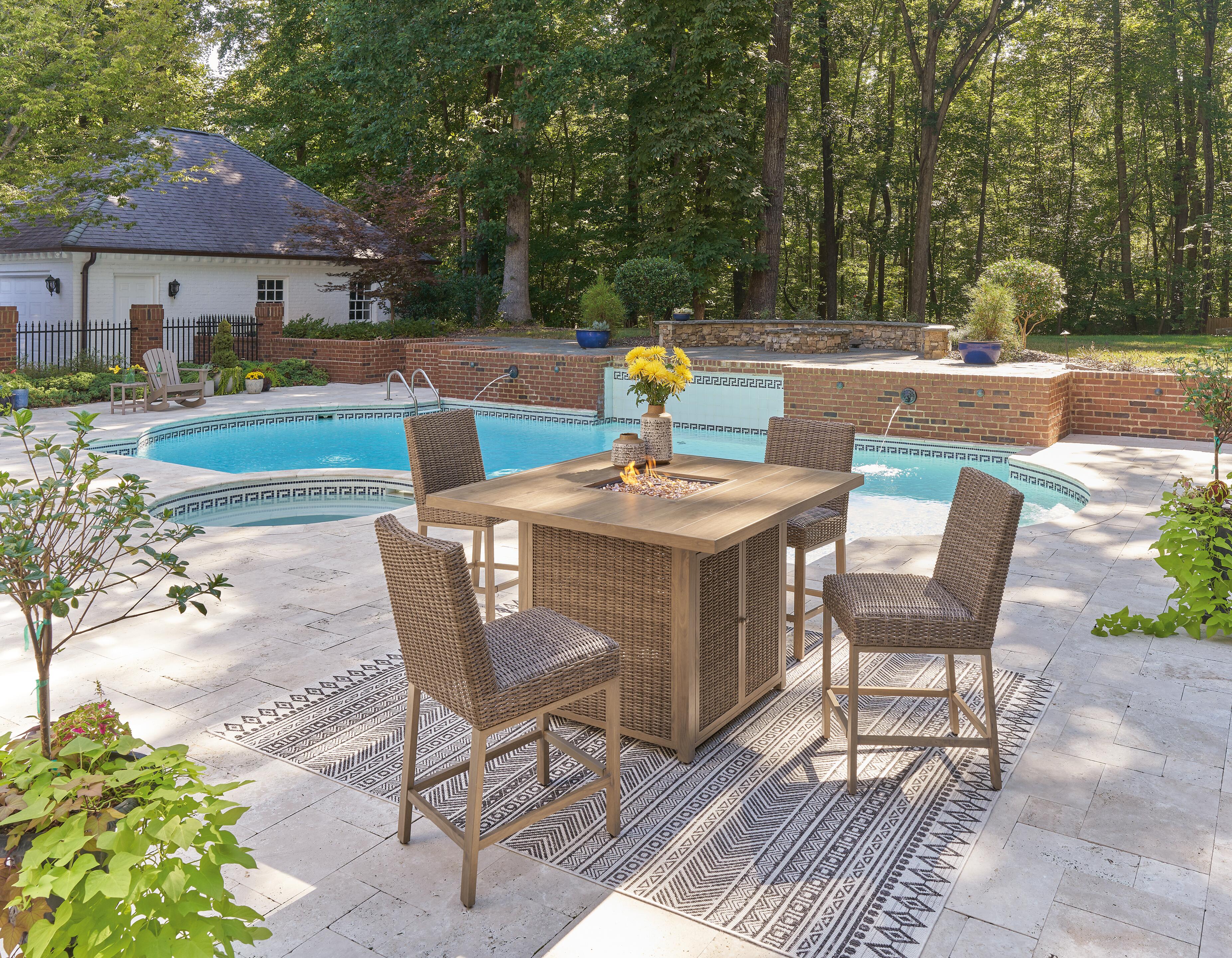 Walton Bridge Outdoor Bar Set - Luxury Home Furniture (MI)