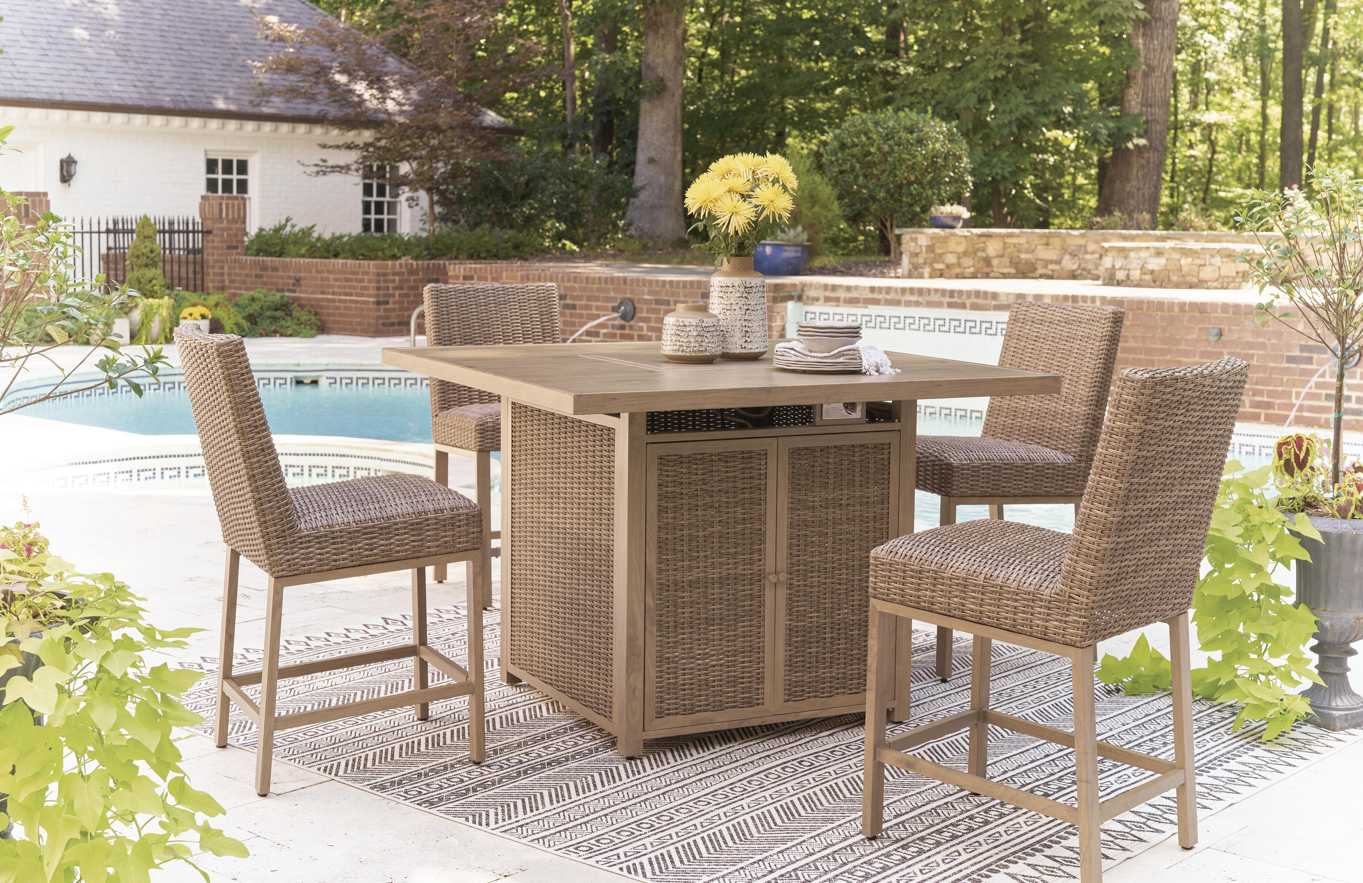 Walton Bridge Outdoor Bar Set - Luxury Home Furniture (MI)