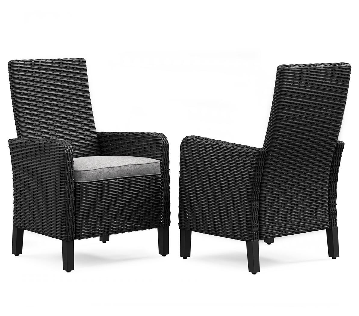 Beachcroft Outdoor Arm Chair with Cushion (Set of 2) - Luxury Home Furniture (MI)