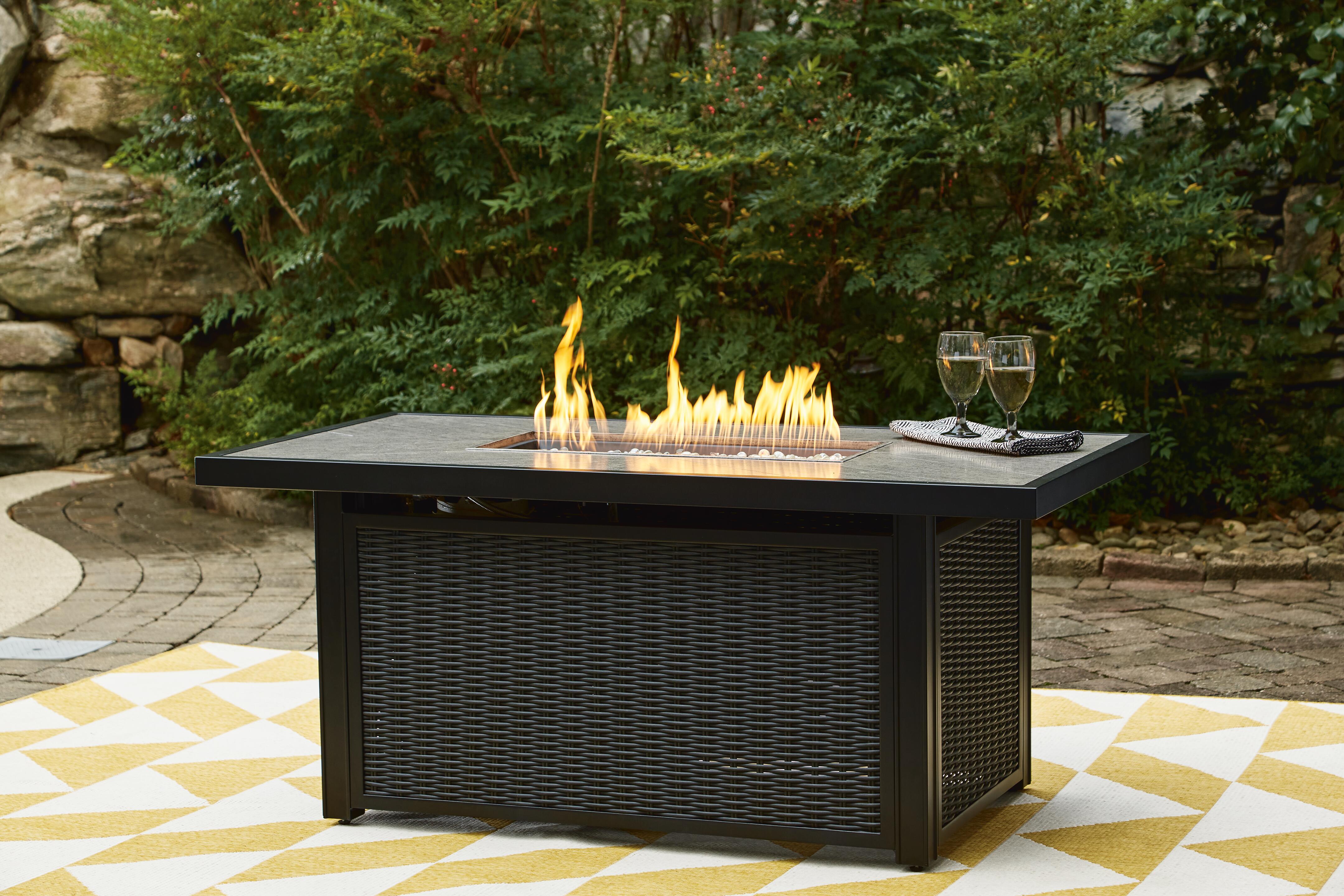 Beachcroft Outdoor Fire Pit Table - Luxury Home Furniture (MI)