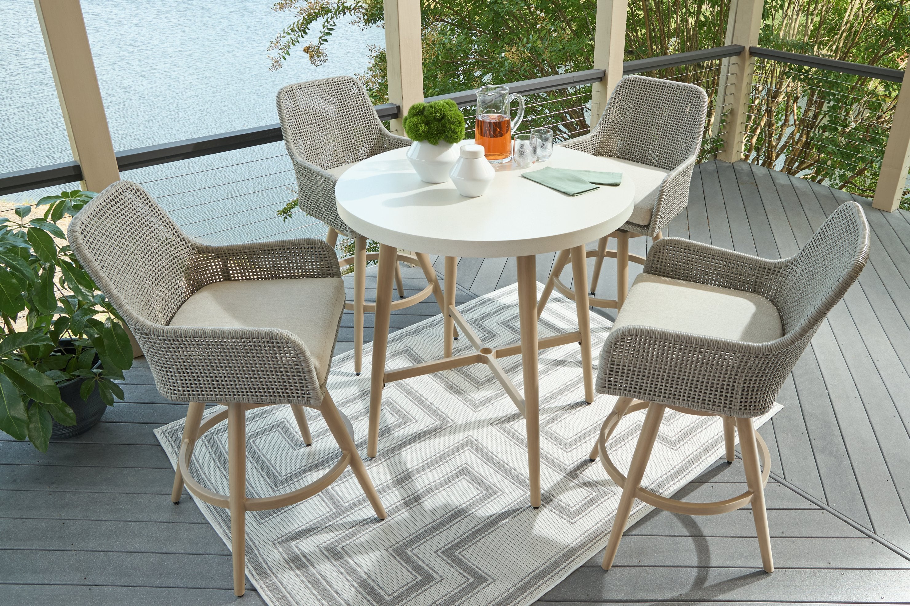 Seton Creek Outdoor Dining Package - Luxury Home Furniture (MI)