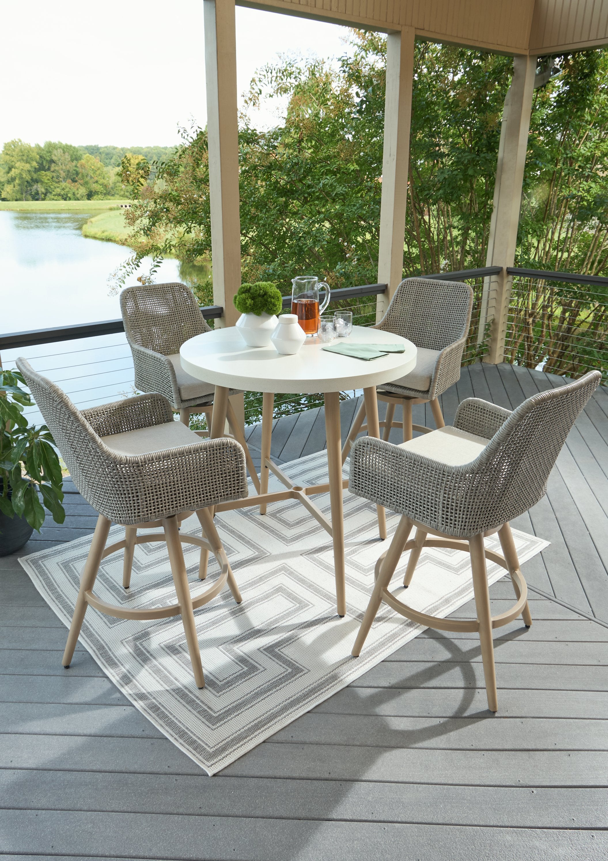 Seton Creek Outdoor Dining Package - Luxury Home Furniture (MI)