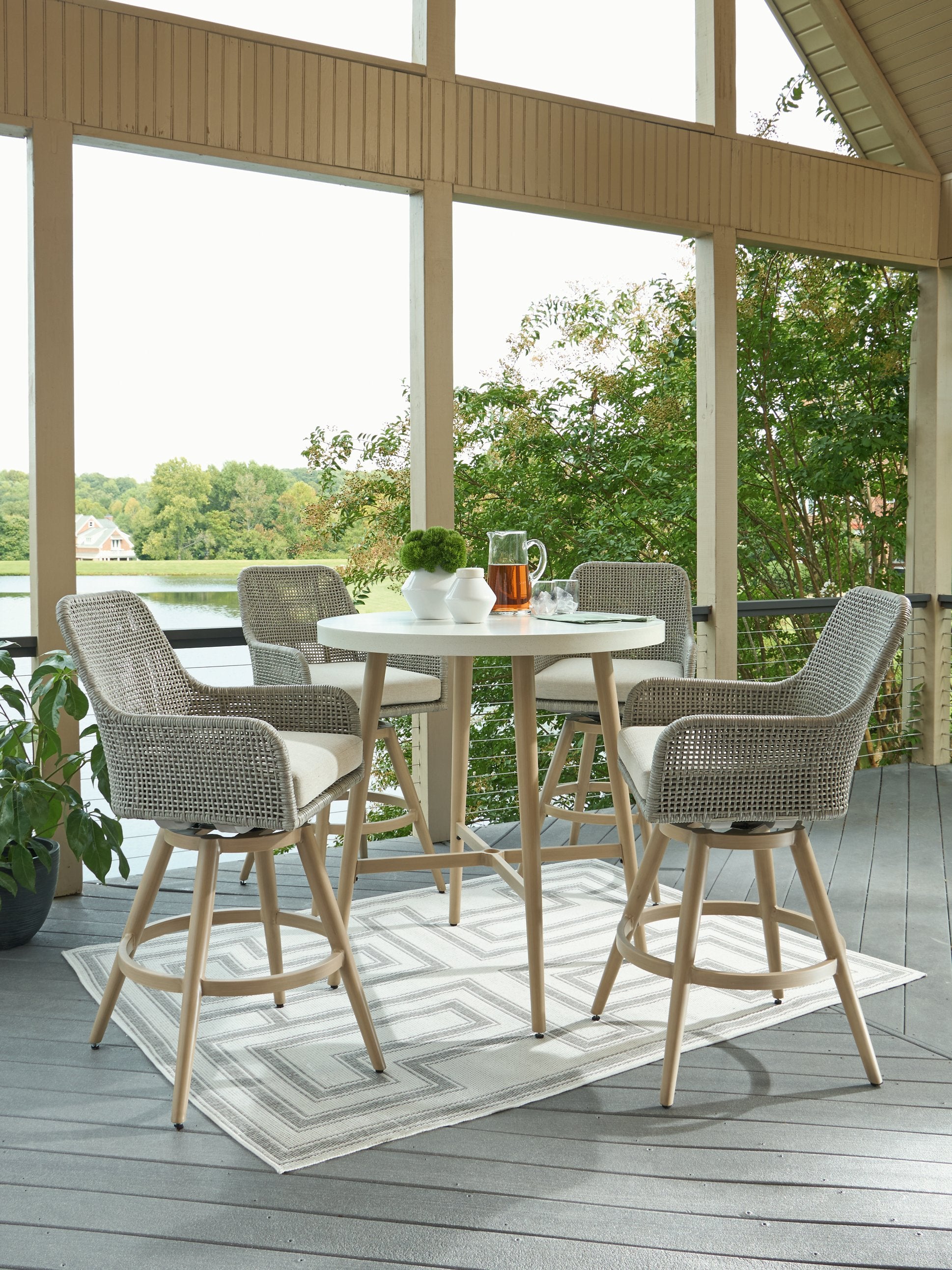 Seton Creek Outdoor Dining Package - Luxury Home Furniture (MI)