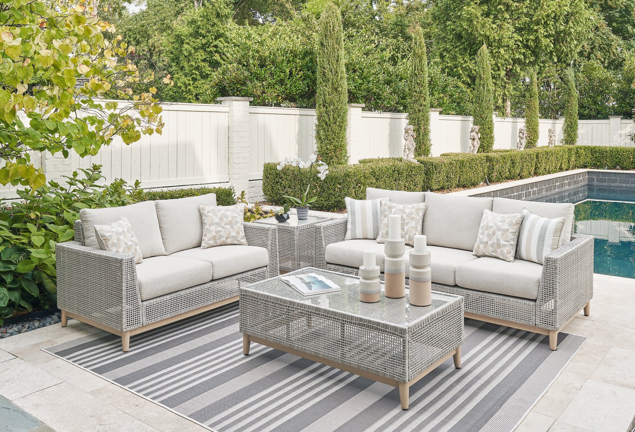 Seton Creek Outdoor Seating Set - Luxury Home Furniture (MI)