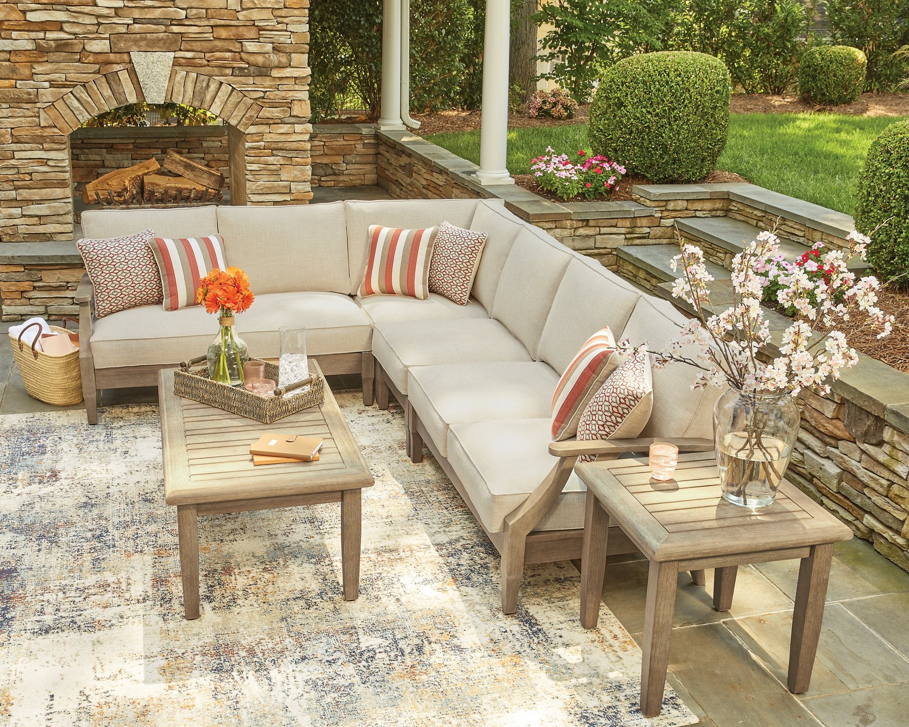 Clare View Outdoor Sectional - Luxury Home Furniture (MI)