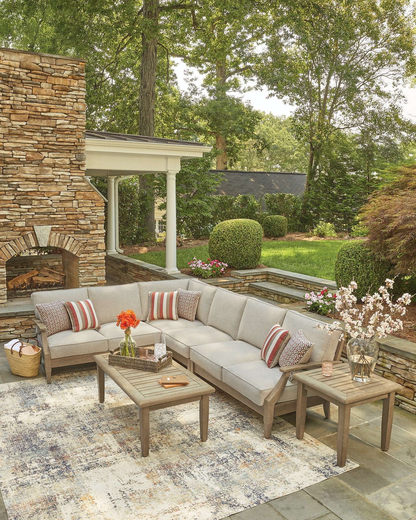 Clare View Outdoor Sectional - Luxury Home Furniture (MI)