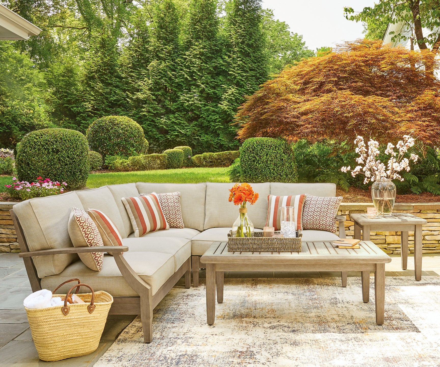 Clare View Outdoor Sectional - Luxury Home Furniture (MI)