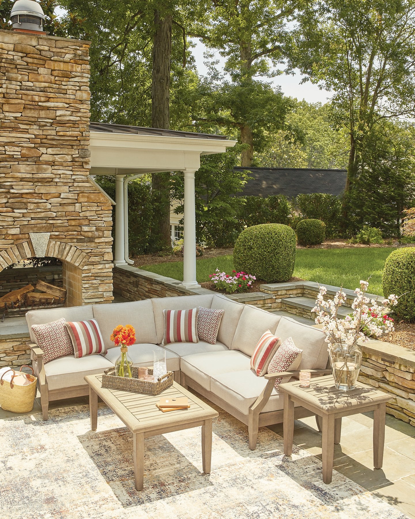 Clare View Outdoor Sectional - Luxury Home Furniture (MI)