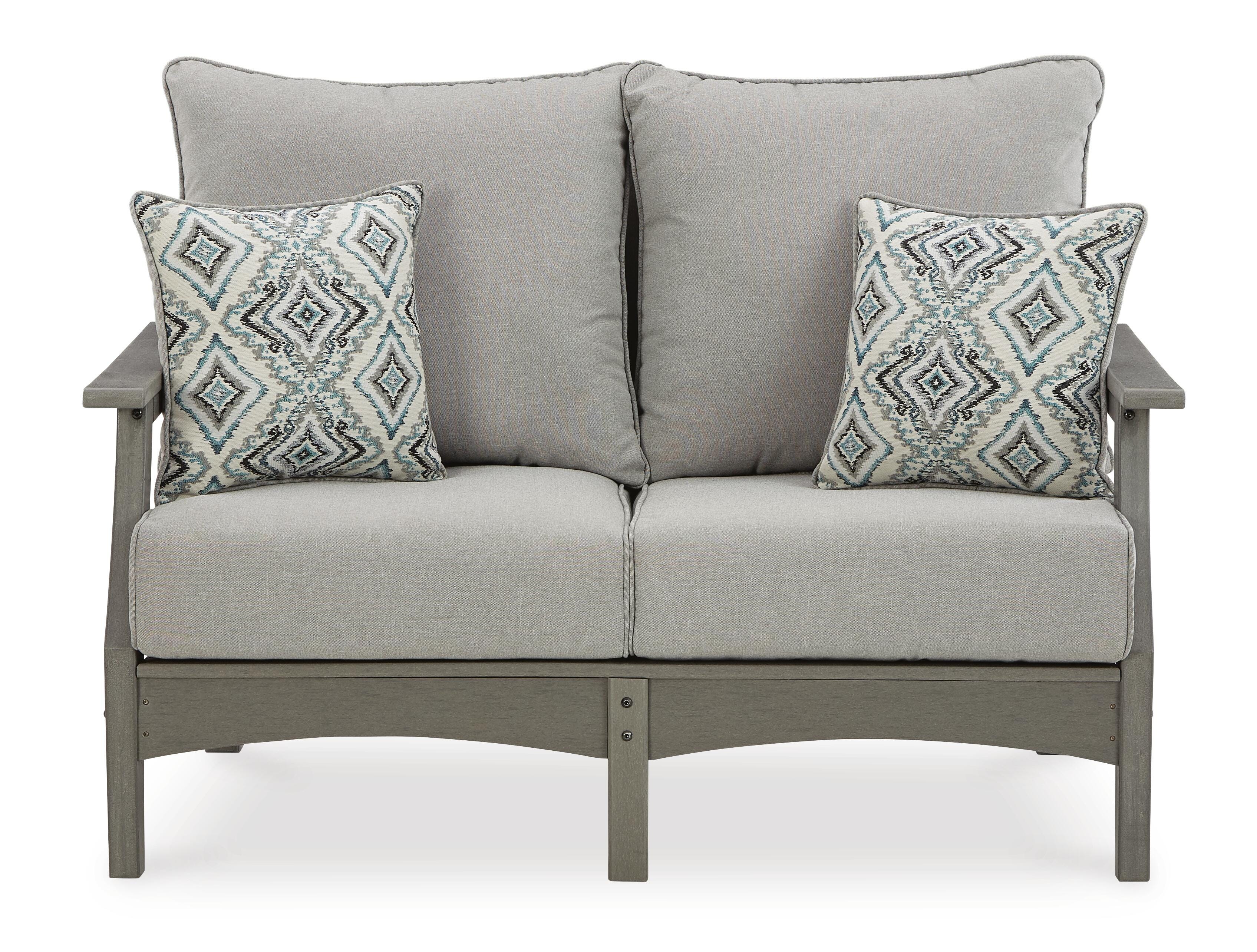 Visola Outdoor Sofa and Loveseat Set - Luxury Home Furniture (MI)