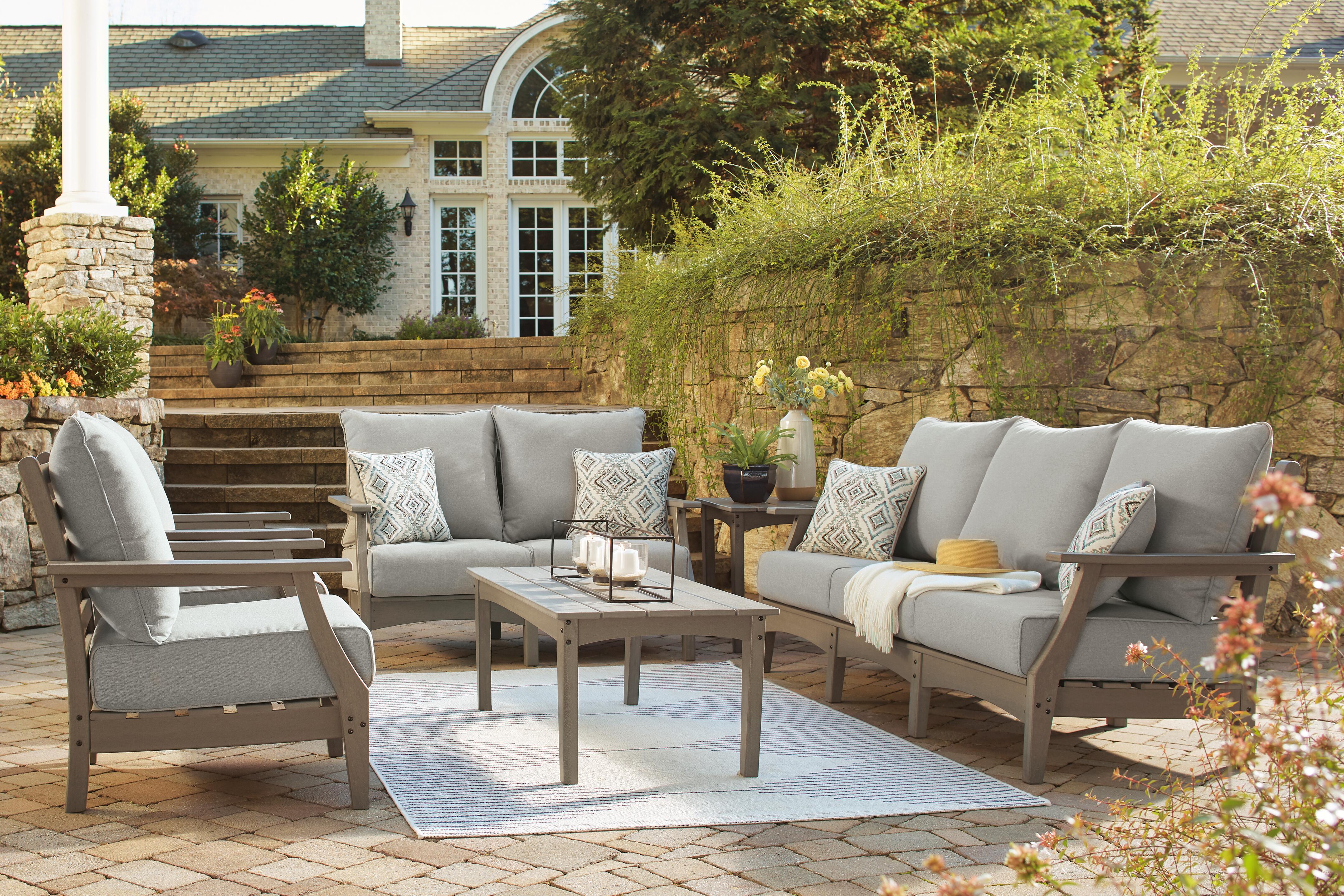 Visola Outdoor Sofa and Loveseat Set - Luxury Home Furniture (MI)
