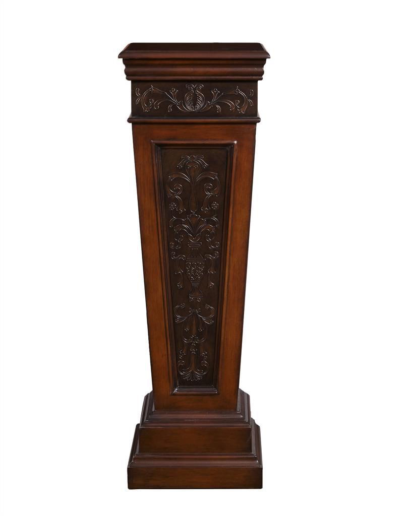 Pulaski Faux Metal Inlay Accent Pedestal - Luxury Home Furniture (MI)