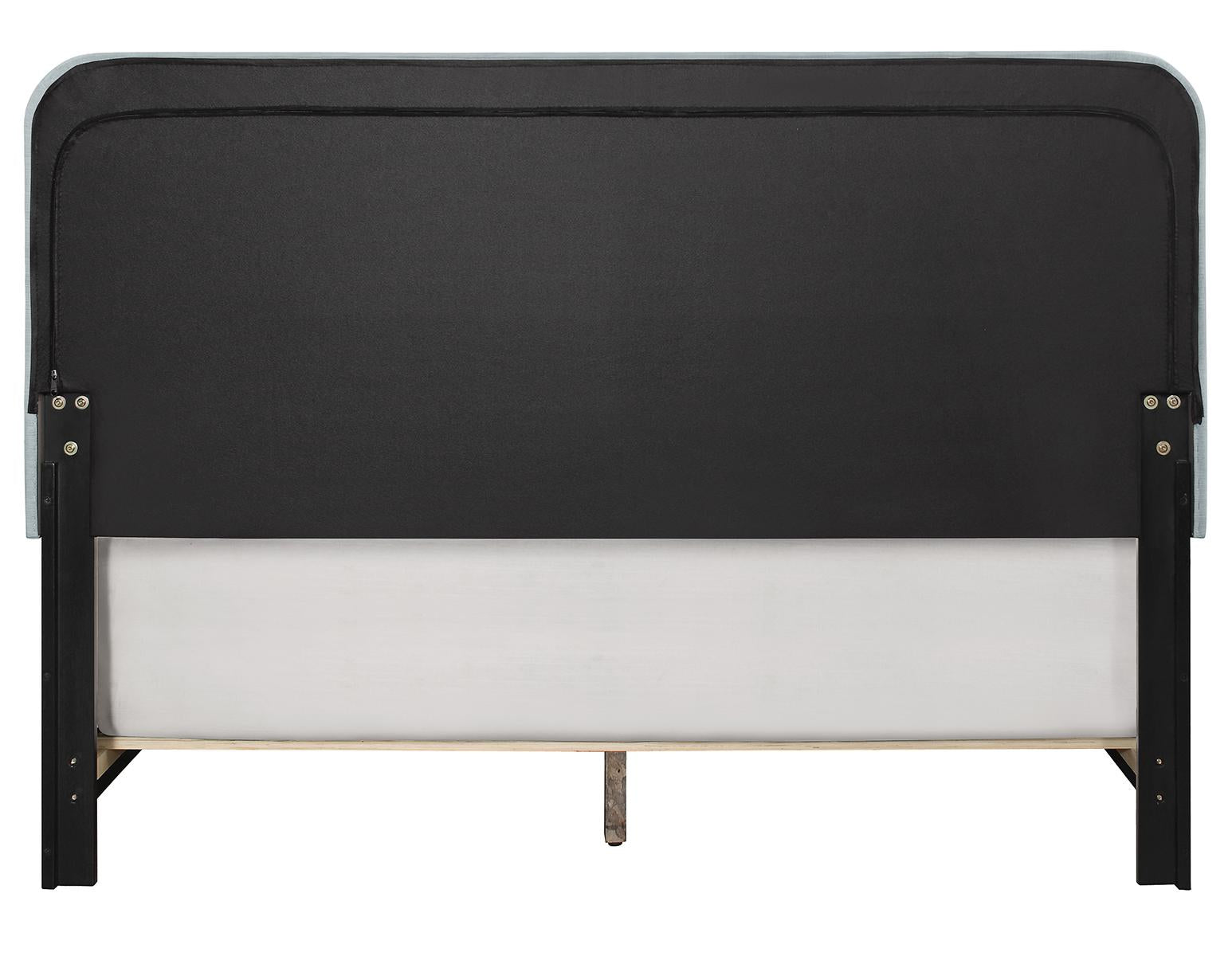 Pulaski ACH All-In-One King Channeled Bed in Blue - Luxury Home Furniture (MI)