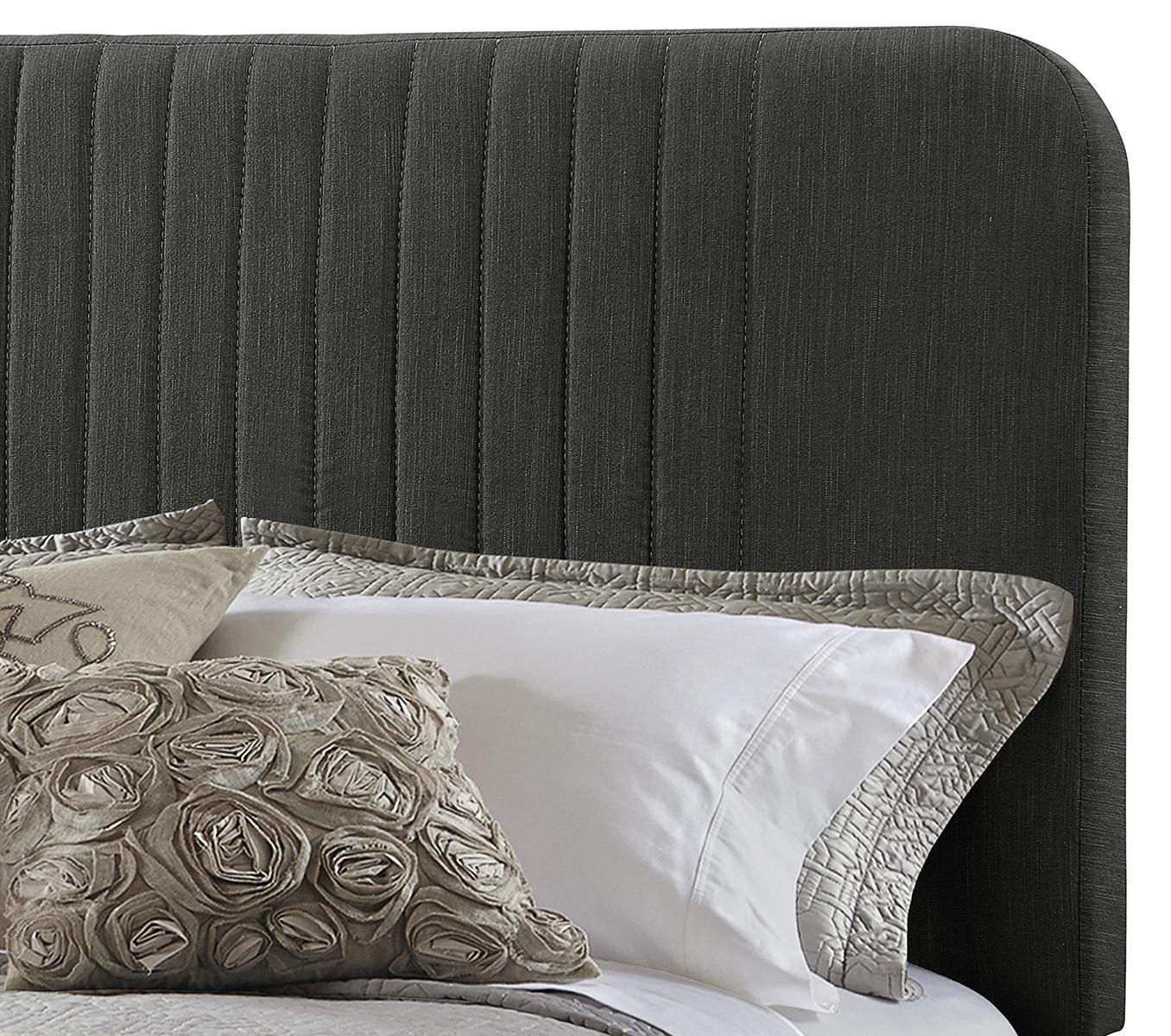 Pulaski ACH All-In-One Queen Channeled Bed in Grey - Luxury Home Furniture (MI)