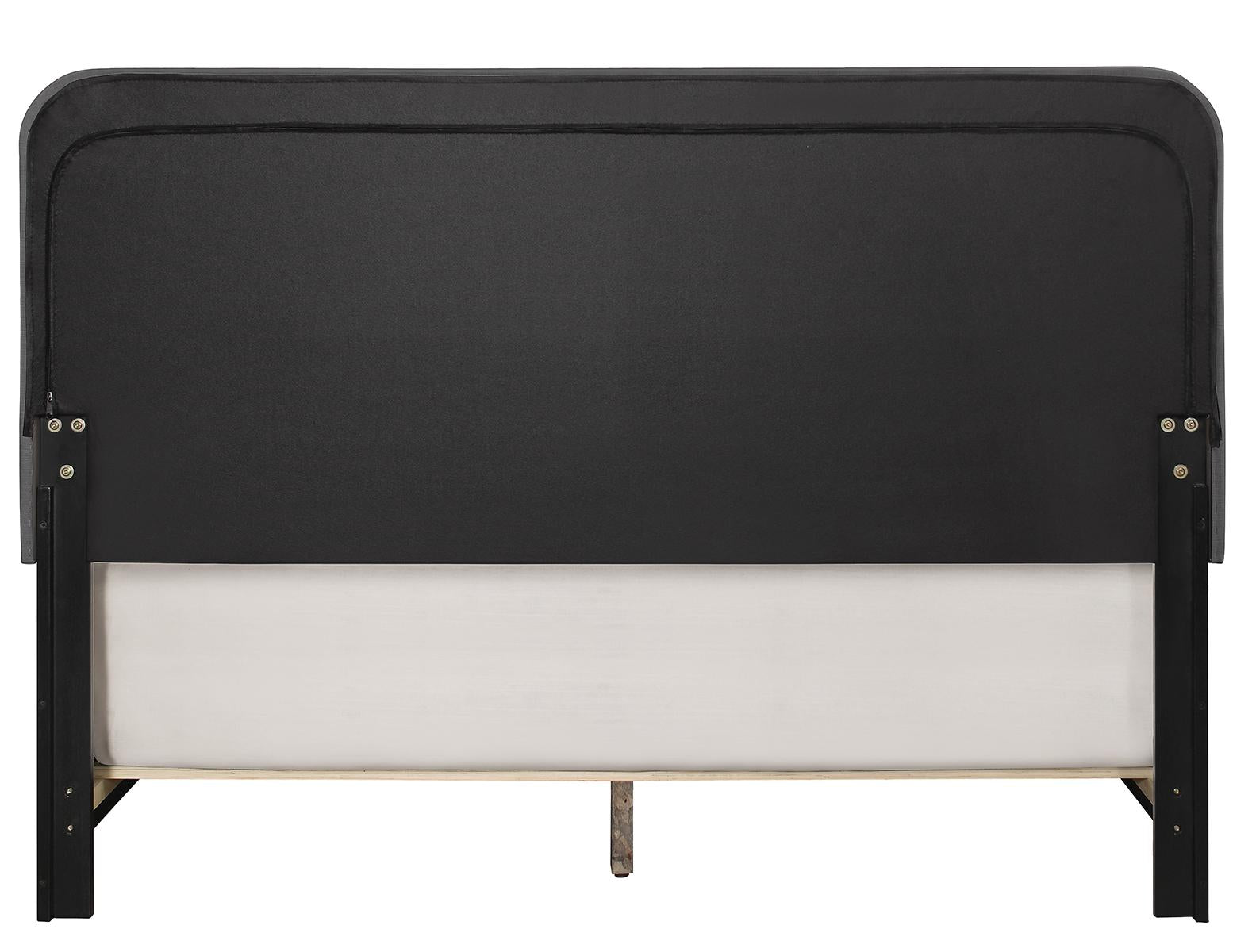 Pulaski ACH All-In-One Queen Channeled Bed in Grey - Luxury Home Furniture (MI)