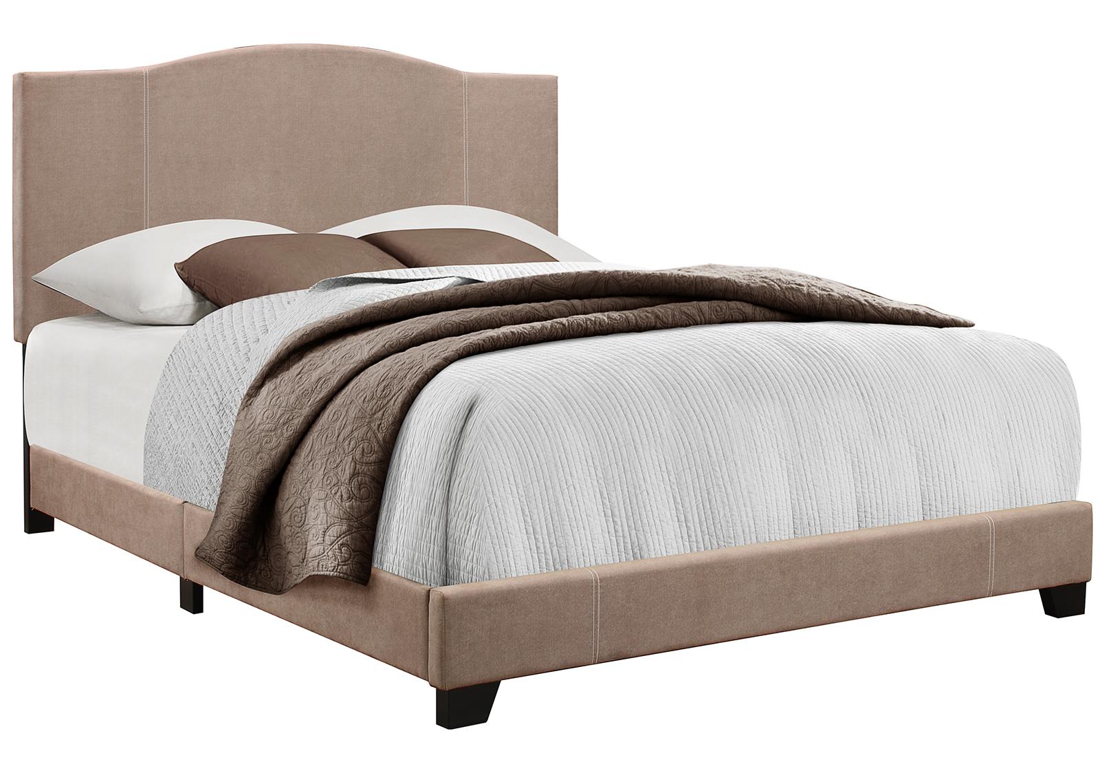 Pulaski ACH All-In-One Queen Modified Camel Back Upholstered Bed in Grey