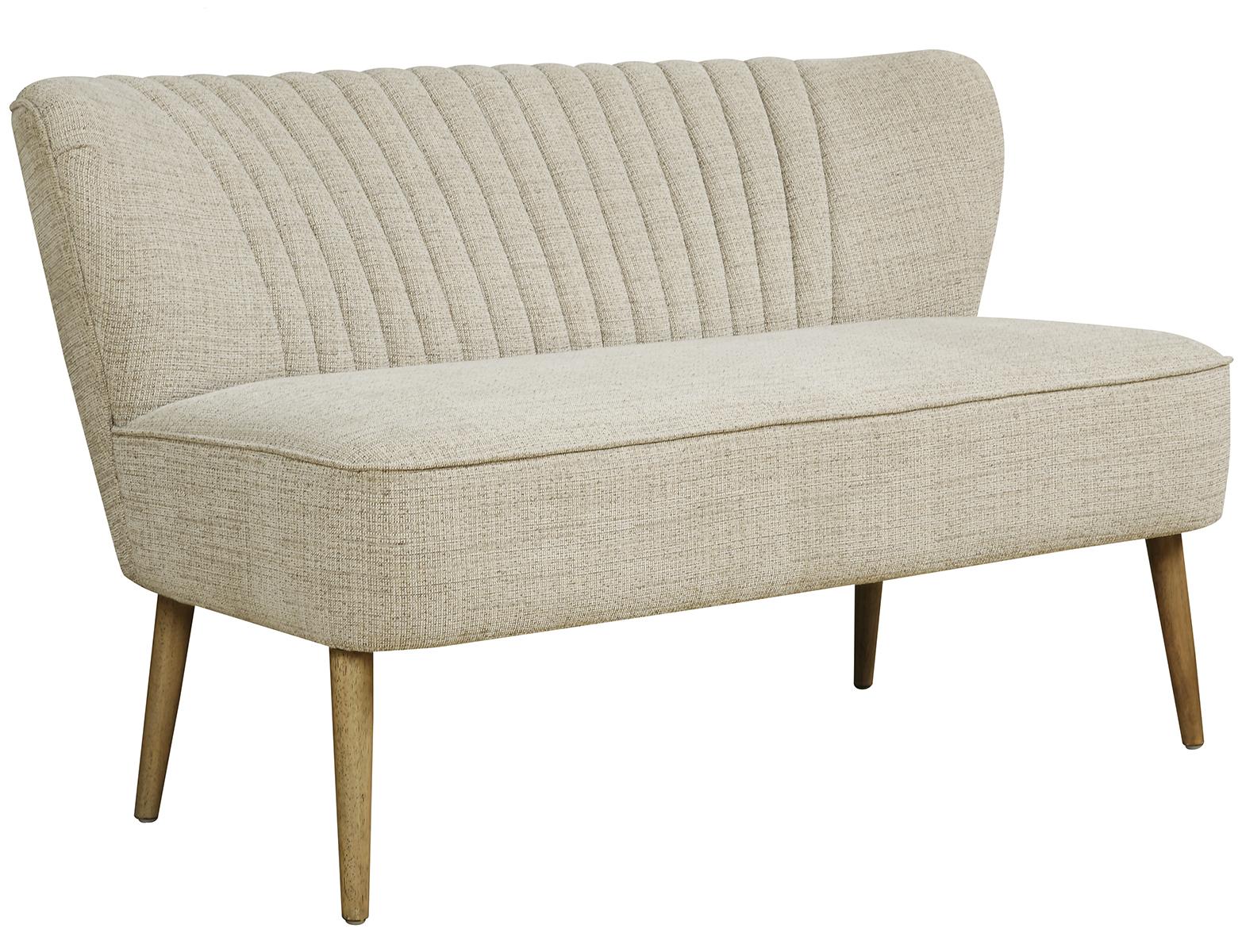 Pulaski ACH Vertically Channeled Settee in White - Luxury Home Furniture (MI)