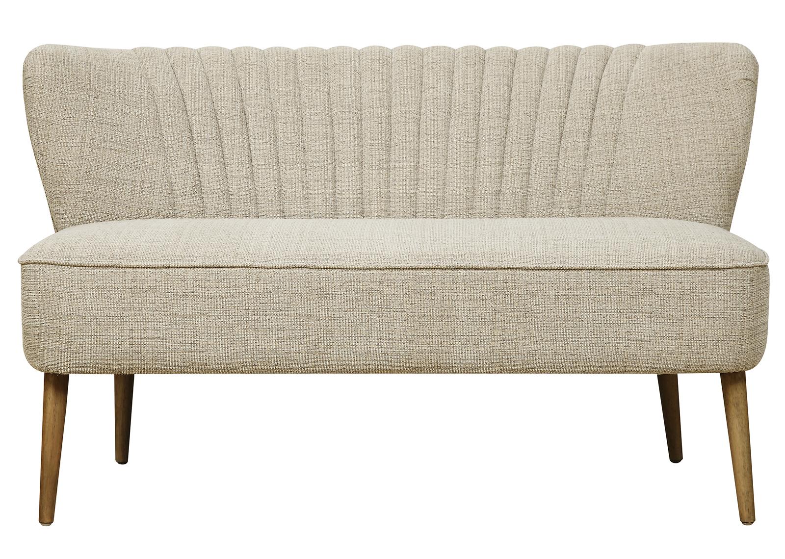 Pulaski ACH Vertically Channeled Settee in White - Luxury Home Furniture (MI)