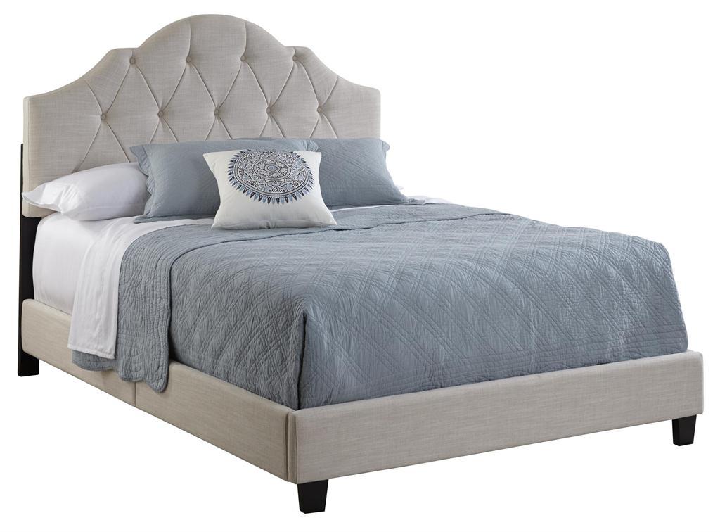 Pulaski All-N-One Fully Upholstered Tuft Saddle Queen Bed