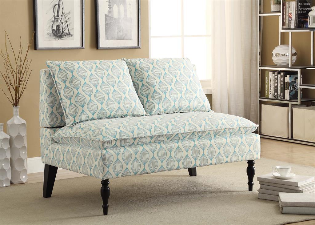 Pulaski Banquette Upholstered - Pattern Blue - Luxury Home Furniture (MI)