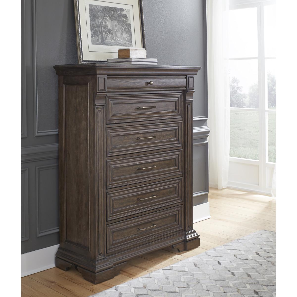 Pulaski Bedford Heights Chest in Estate Brown - Luxury Home Furniture (MI)