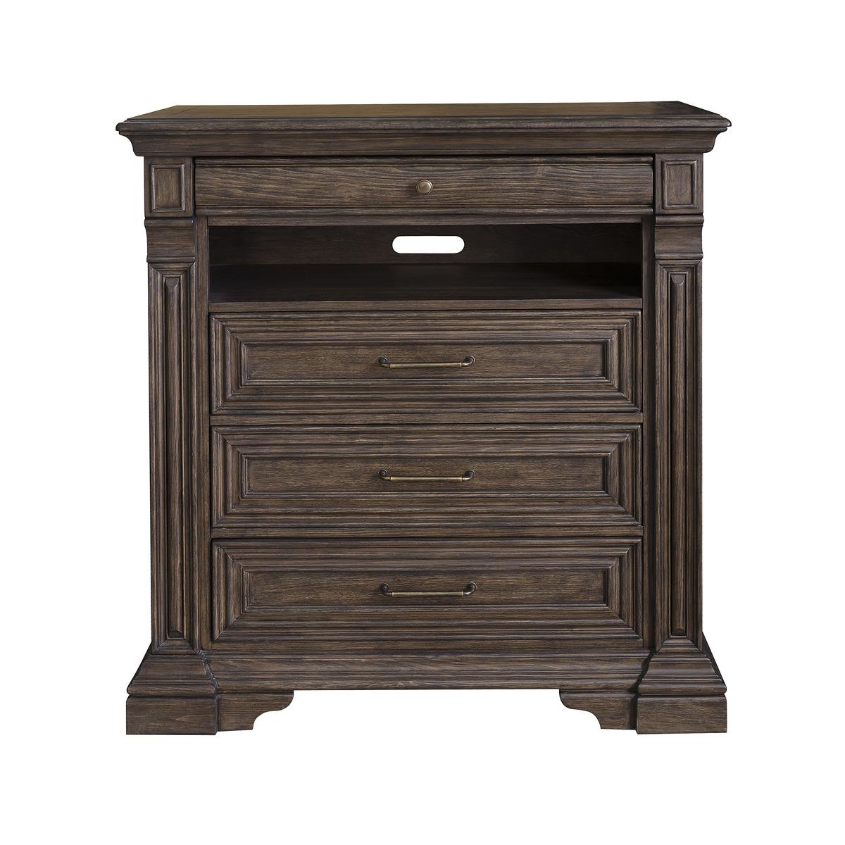 Pulaski Bedford Heights Media Chest in Estate Brown - Luxury Home Furniture (MI)