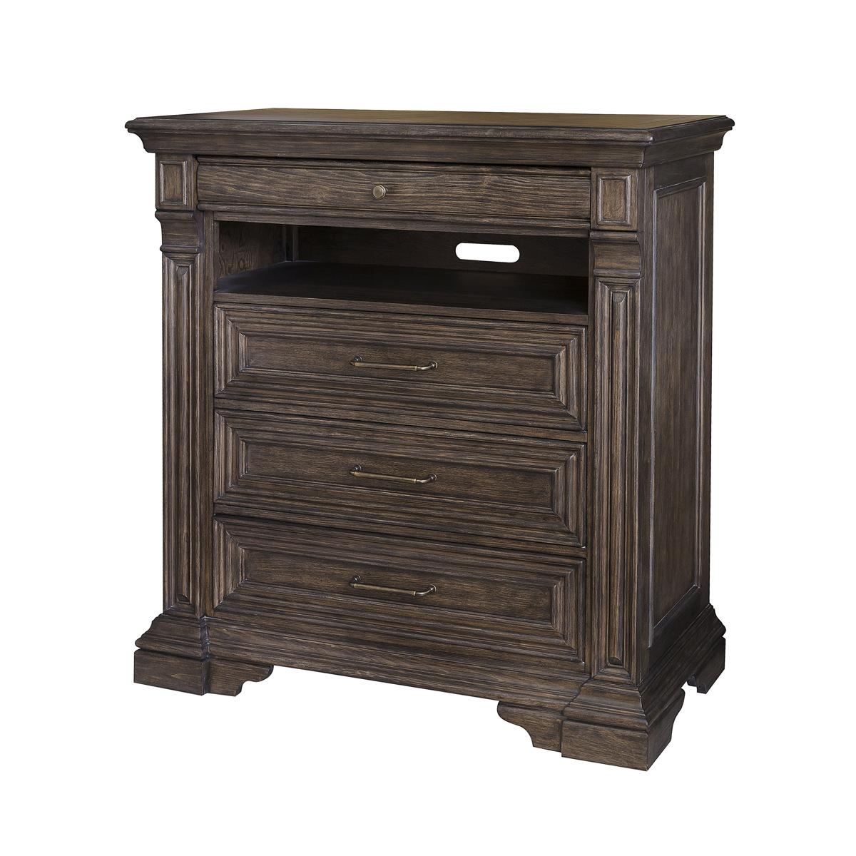 Pulaski Bedford Heights Media Chest in Estate Brown - Luxury Home Furniture (MI)