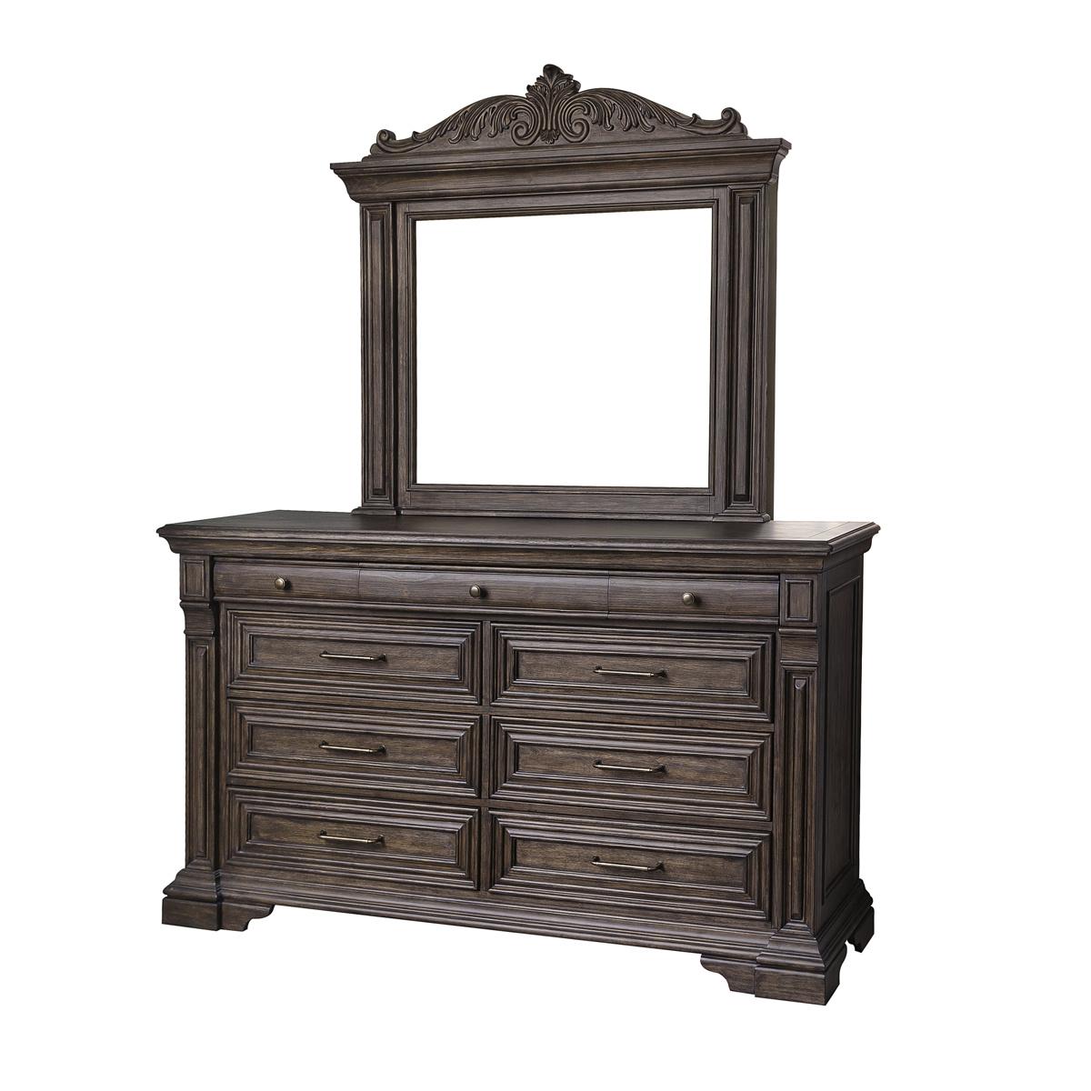 Pulaski Bedford Heights Dresser in Estate Brown - Luxury Home Furniture (MI)