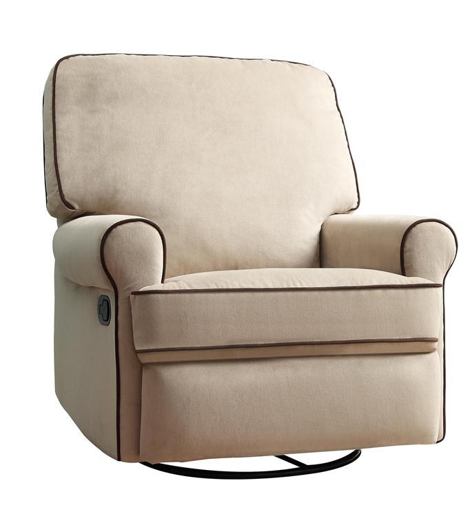 Pulaski Birch Hill Swivel/Glider Recliner - Stella Doe Coffee Piping - Luxury Home Furniture (MI)