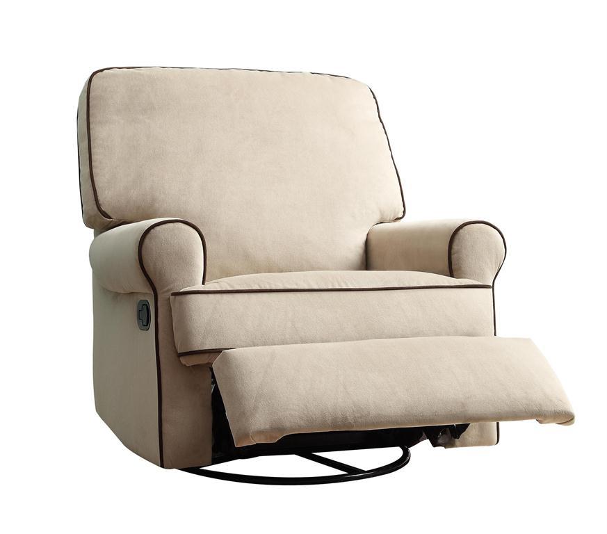 Pulaski Birch Hill Swivel/Glider Recliner - Stella Doe Coffee Piping - Luxury Home Furniture (MI)