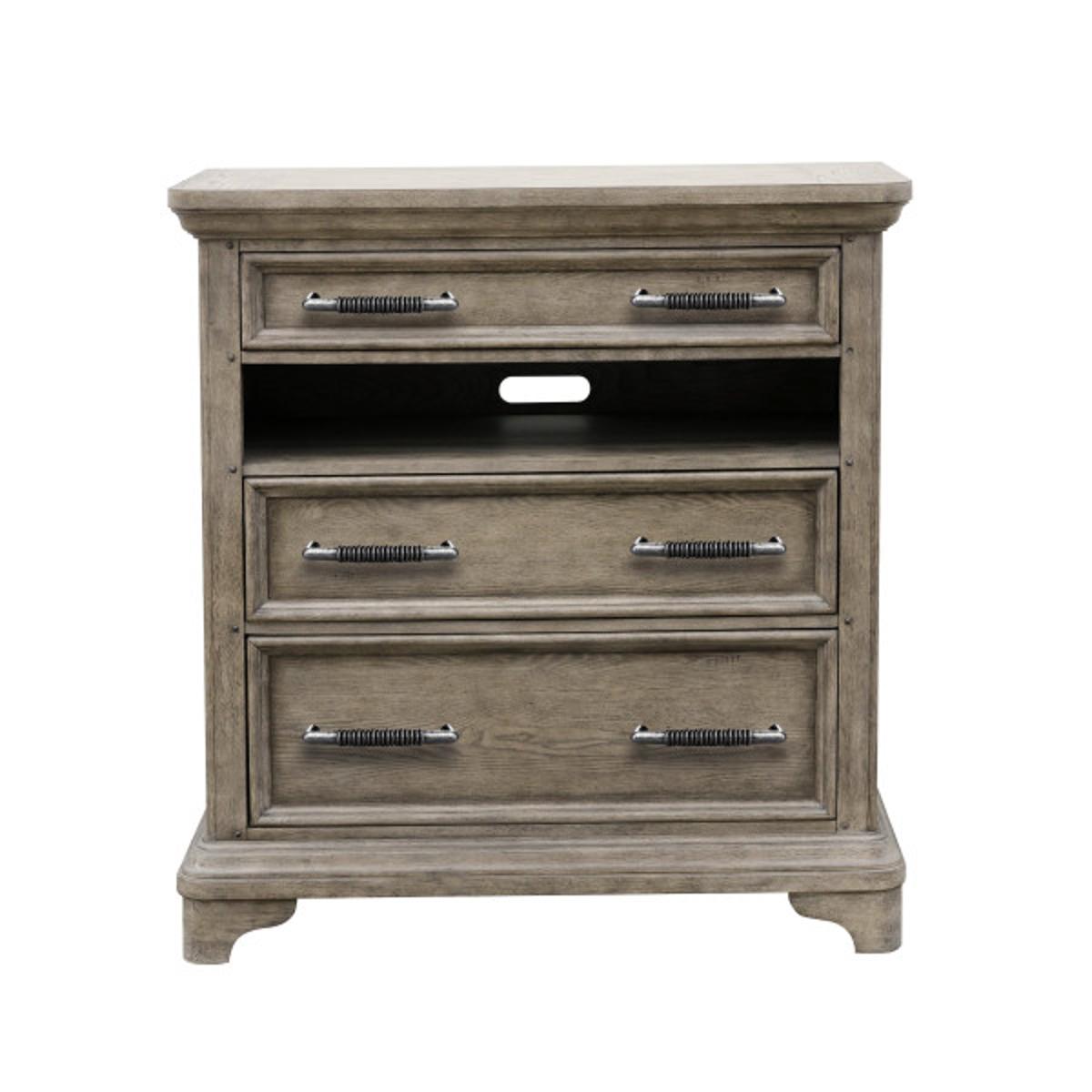 Pulaski Bristol Drawer Media Chest in Elm Brown