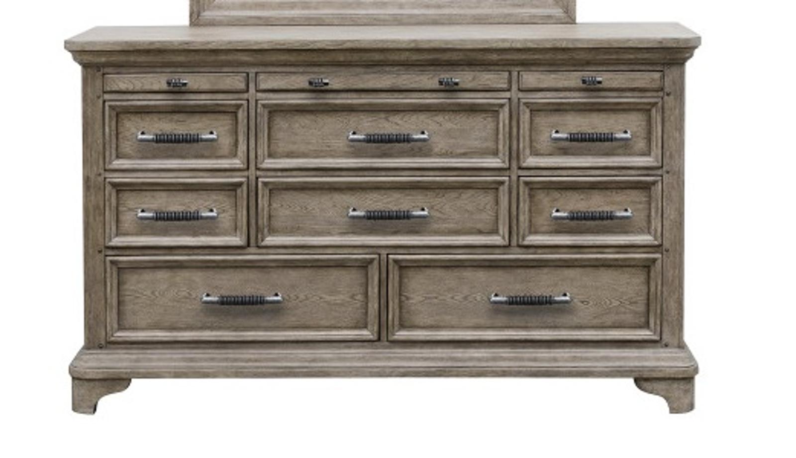 Pulaski Bristol Dresser in Elm Brown in - Luxury Home Furniture (MI)