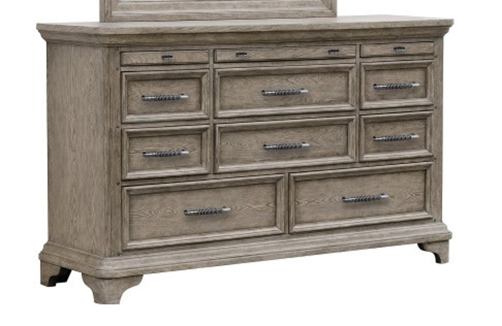 Pulaski Bristol Dresser in Elm Brown in - Luxury Home Furniture (MI)